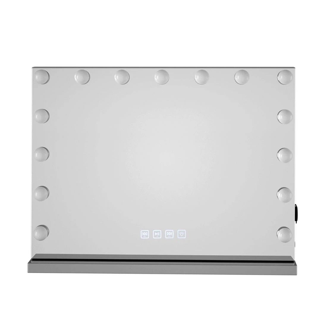 3 Embellir tooth Makeup Mirror 58x46cm Hollywood Vanity with LED Light Wall - Silver, 3 of 6