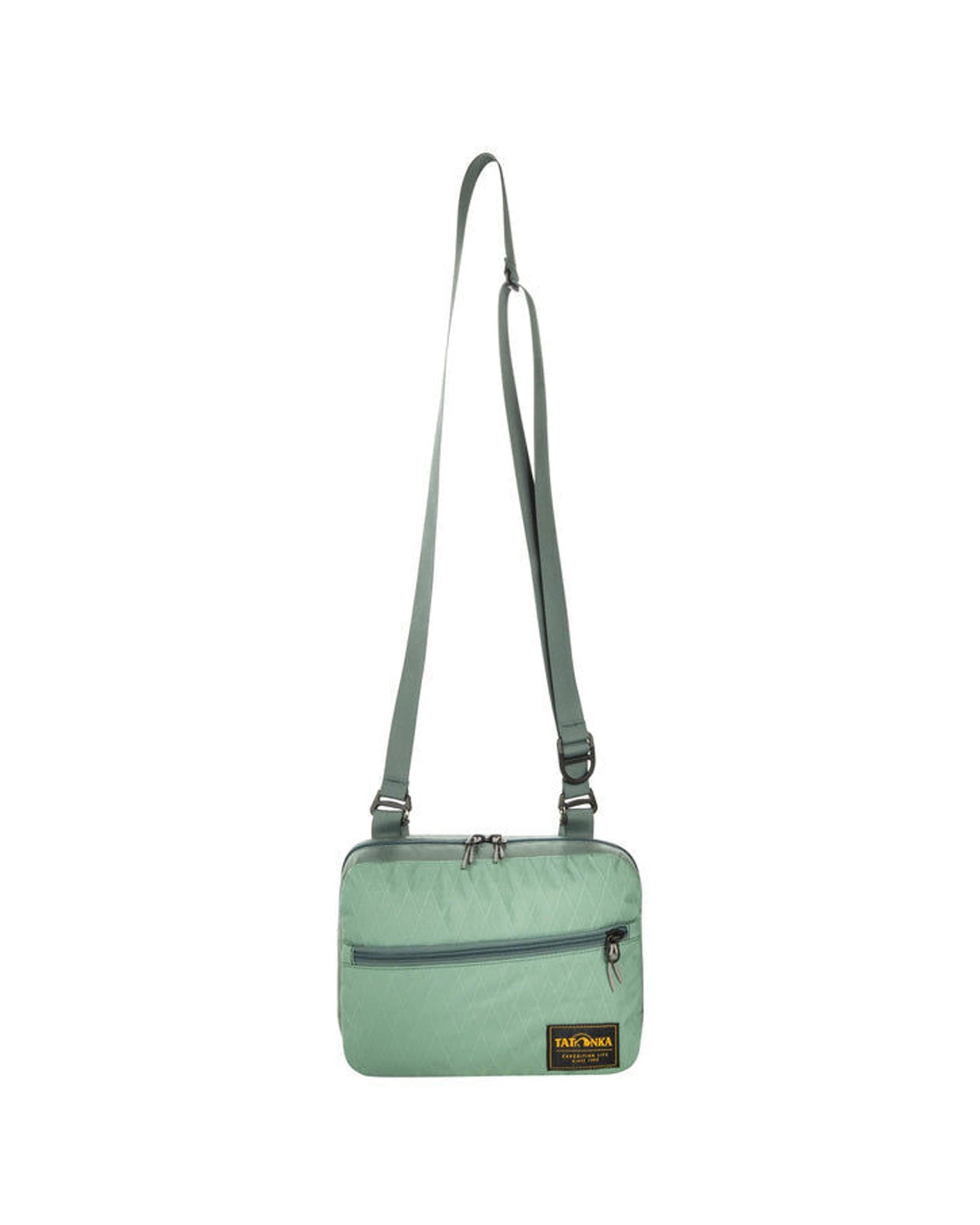 1 Tatonka Nylon Cross Body Outdoor Travel Bag M Adjustable Strap Quilted - Green, 1 of 4