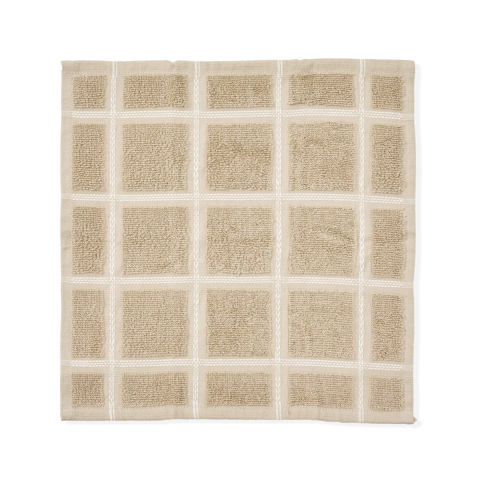 6 Pack of 3 Terry Dish Cloths - Natural, 6 of 6