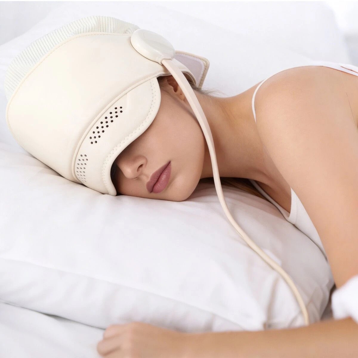 3 AUSWAY Head and Eye Massager Heated Pack Compress Airbag Scalp Relaxation Electric Massage Tool Sleep Mask Portable, 3 of 5