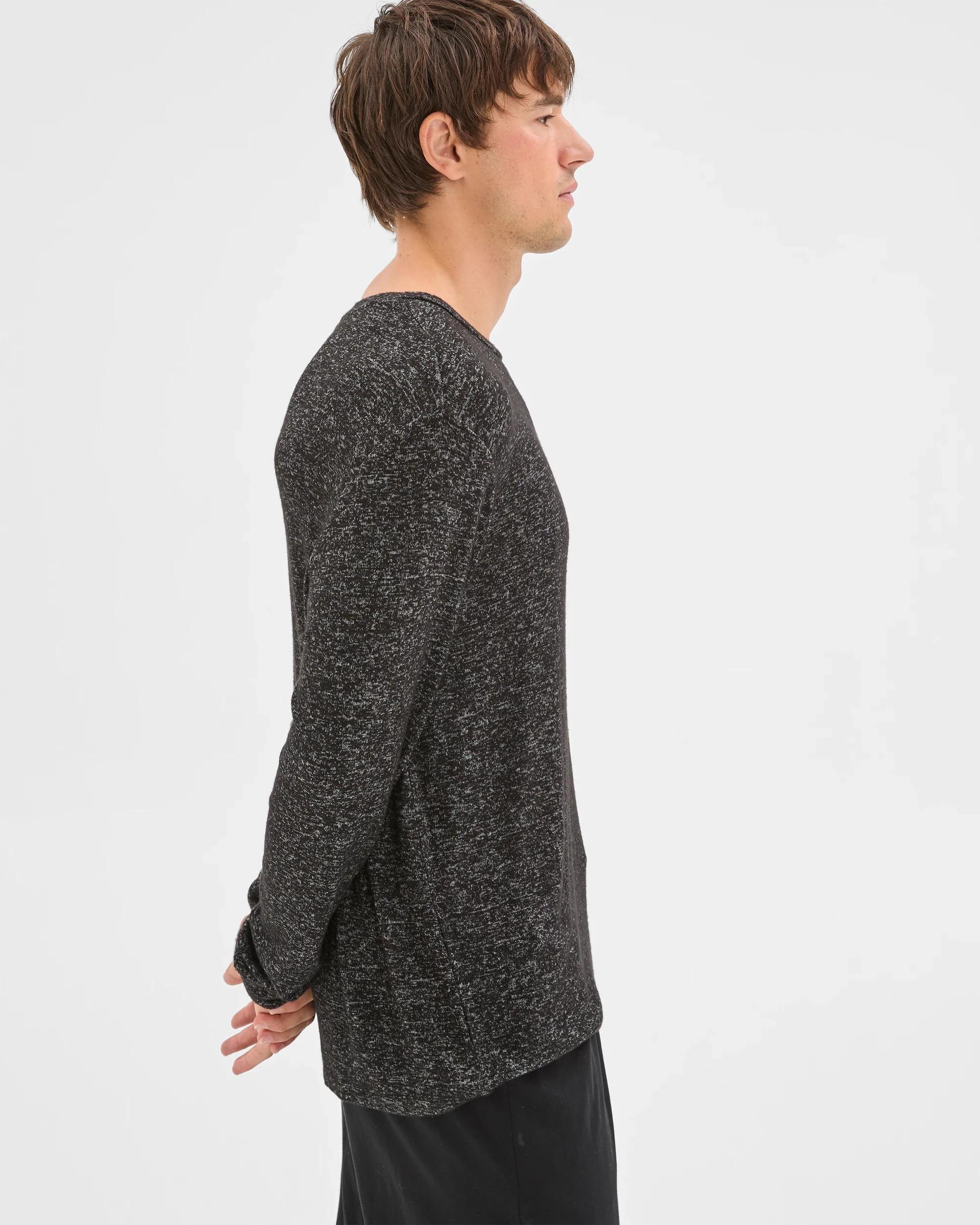 6 Maxx Cozy Long Sleeve Sleep Top BLACK, 6 of 8