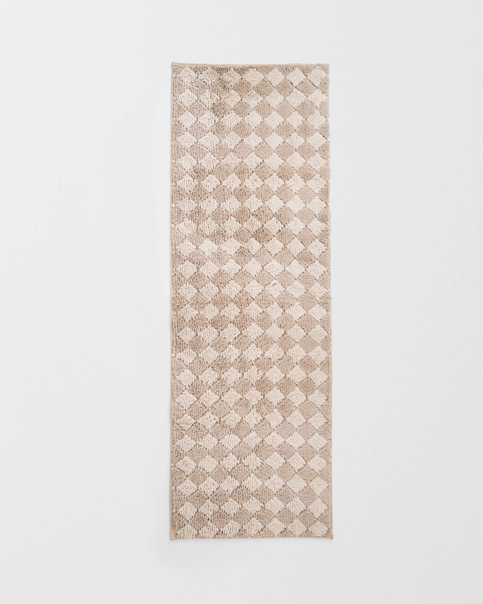 1 Target Diamond Bath Runner - Natural - Natural, 1 of 2