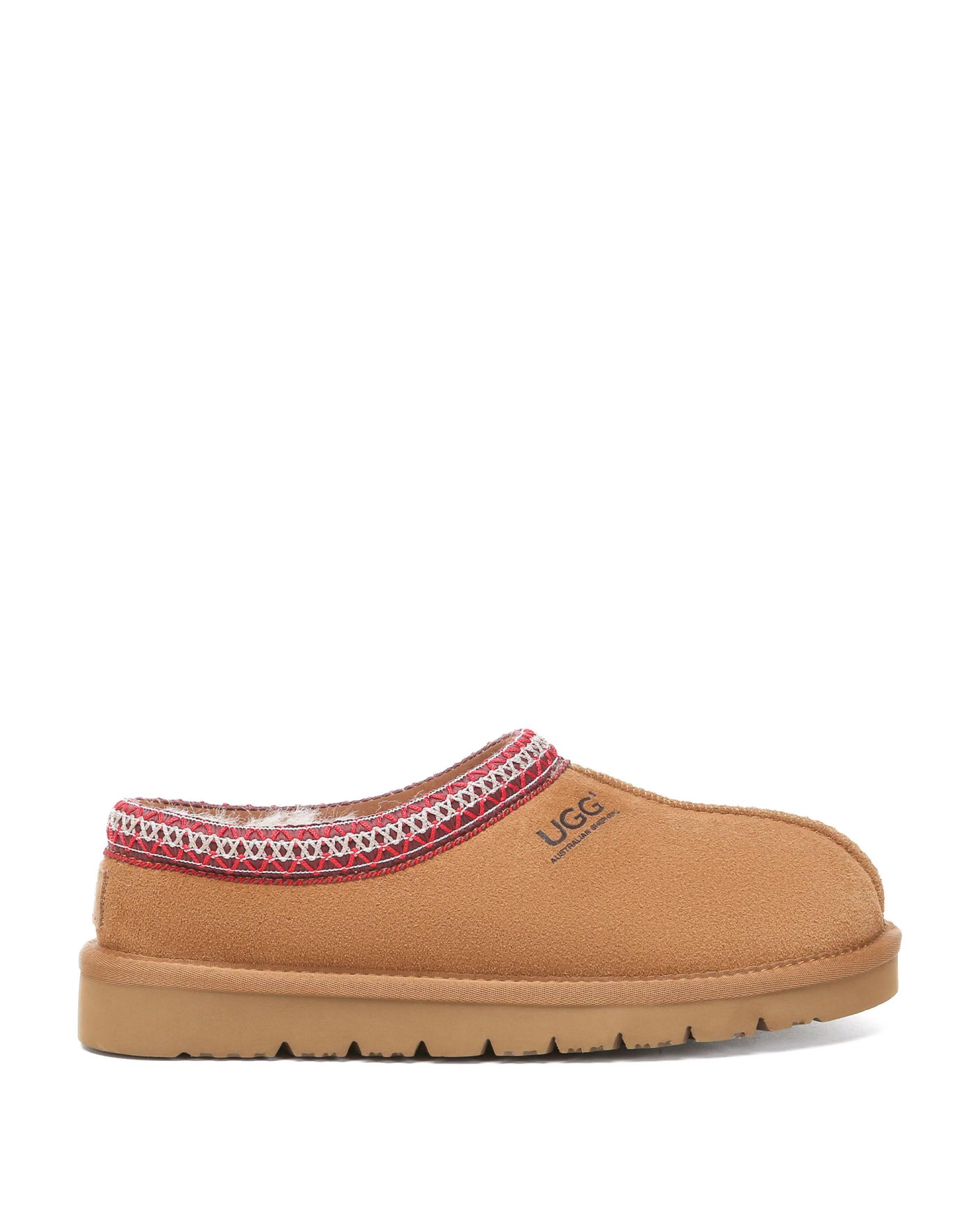 1 Australian Shepherd UGG Unisex Hippie Slippers CHESTNUT/RED, 1 of 5