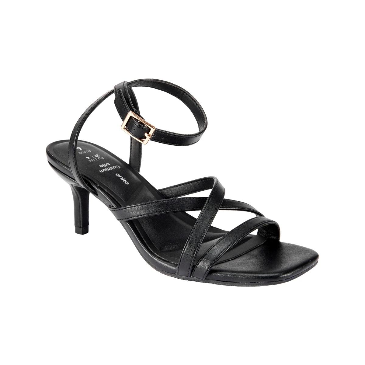 2 Dress Strappy Heels BLACK, 2 of 5