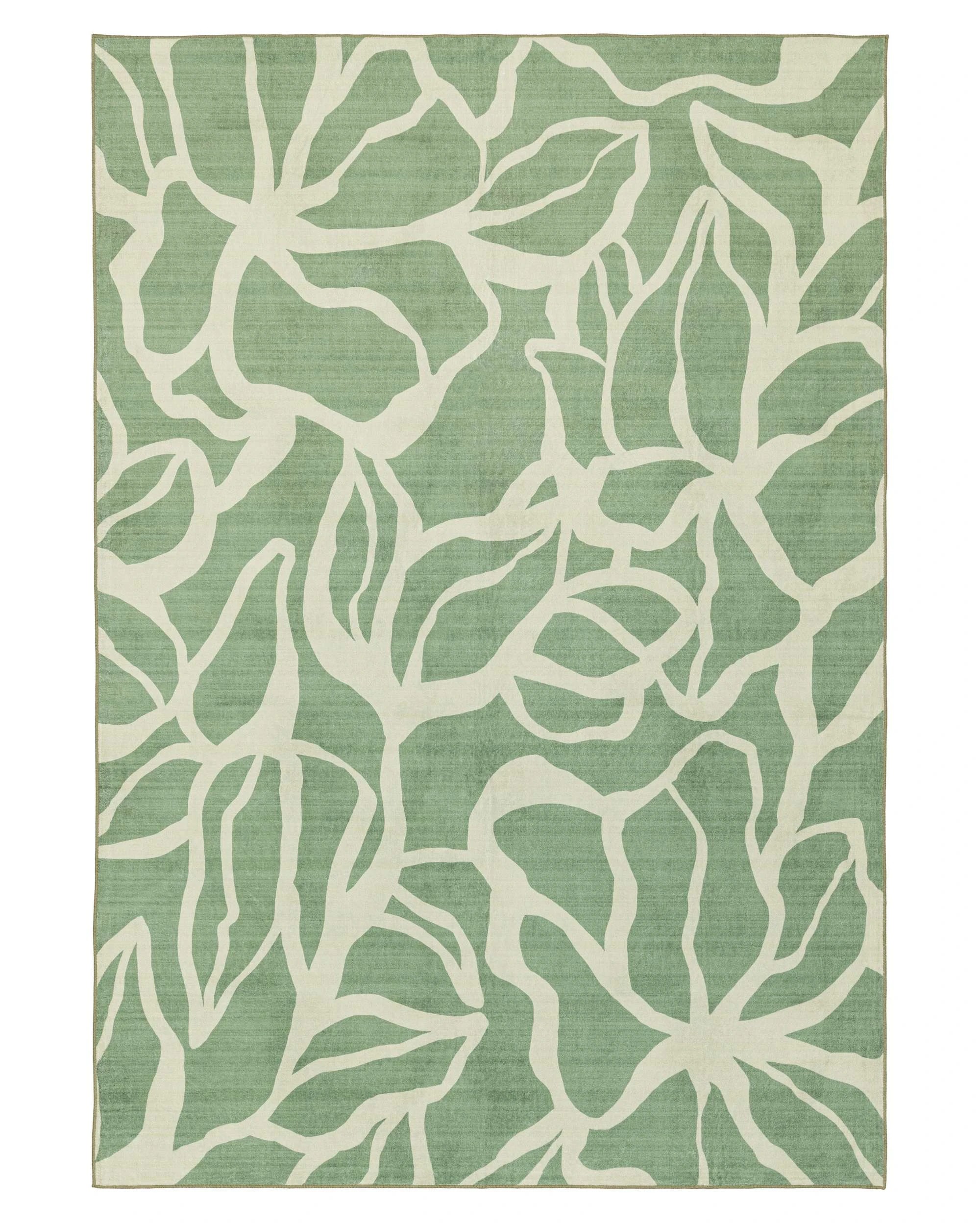 1 Loopsie Farringdon Printed Washable Rug-320cm x 230cm - Green, 1 of 8