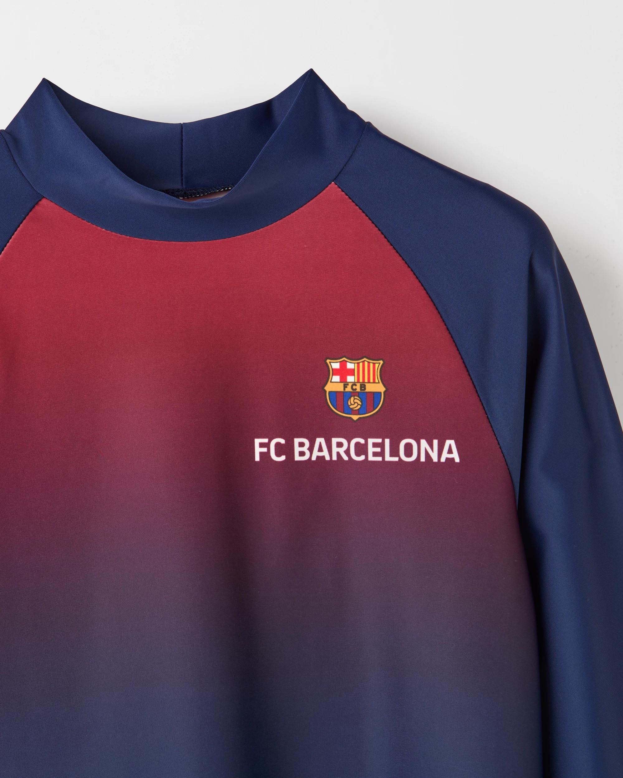 2 Uefa Champions League Barcelona Long Sleeve Rash Vest NAVY, 2 of 2