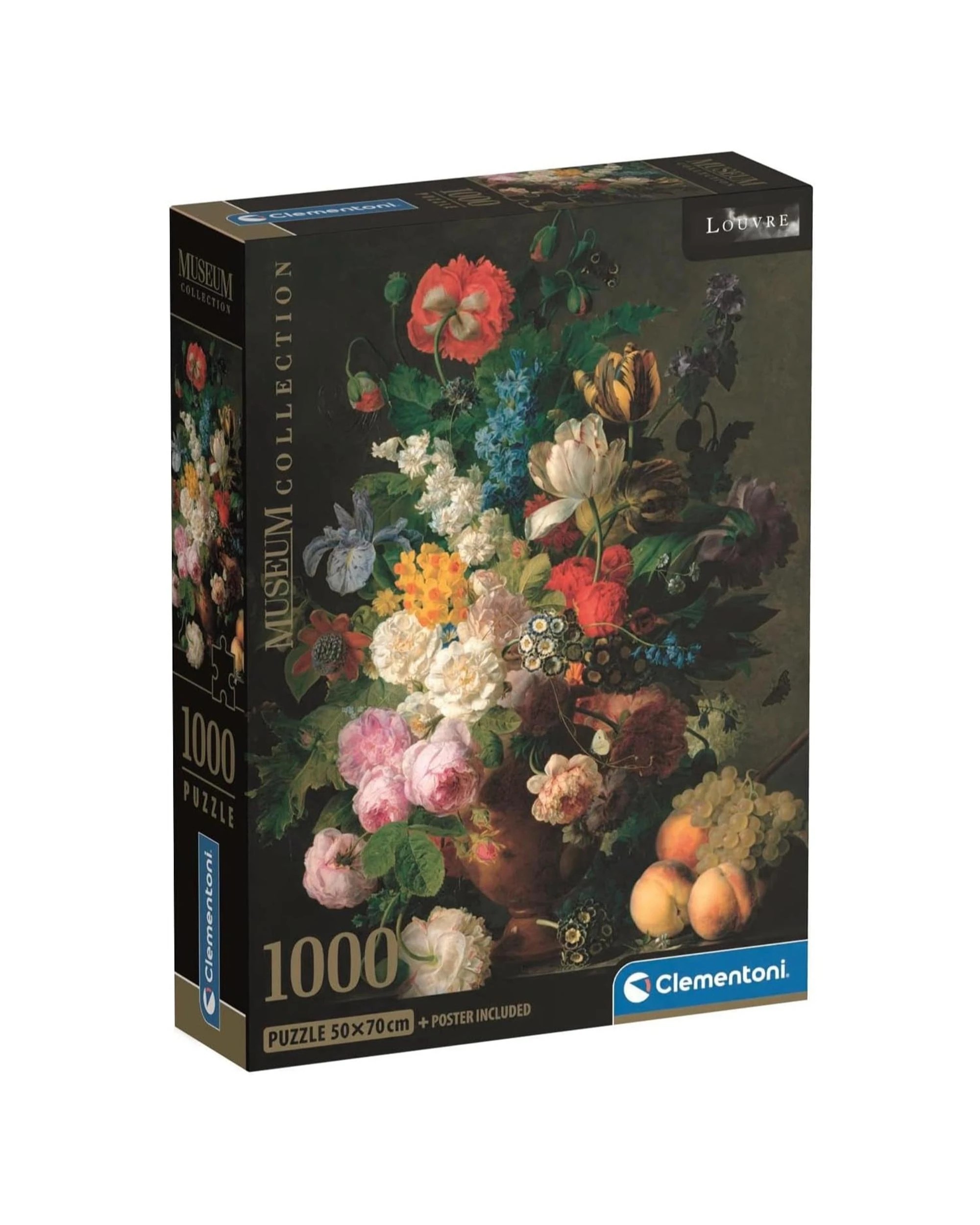 1 Clementoni Museum Collection Van Dael Bowl of Flowers 1000 Piece Jigsaw Puzzle, 1 of 1