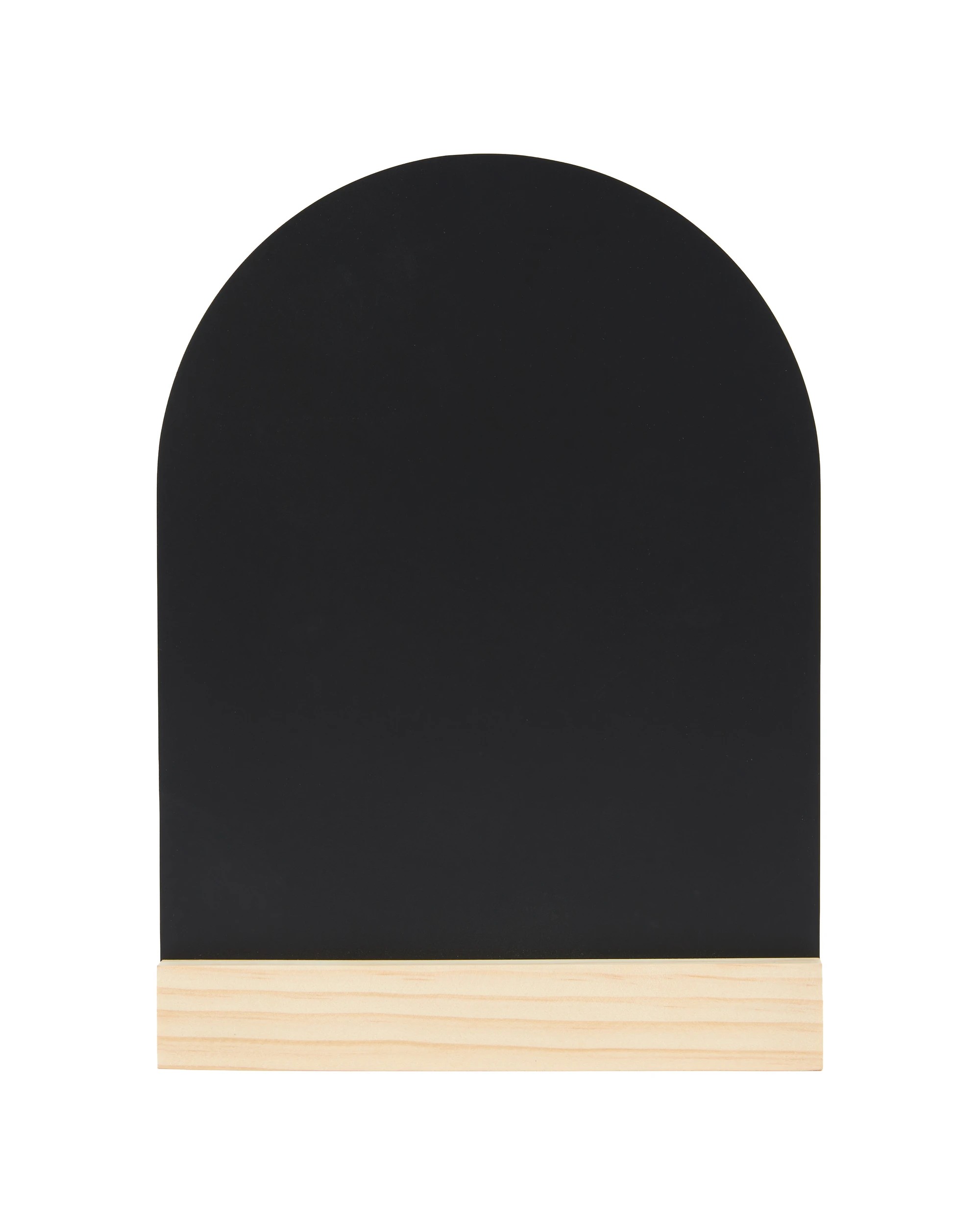 2 Black Arch Tabletop Sign with Wooden Stand, 2 of 7