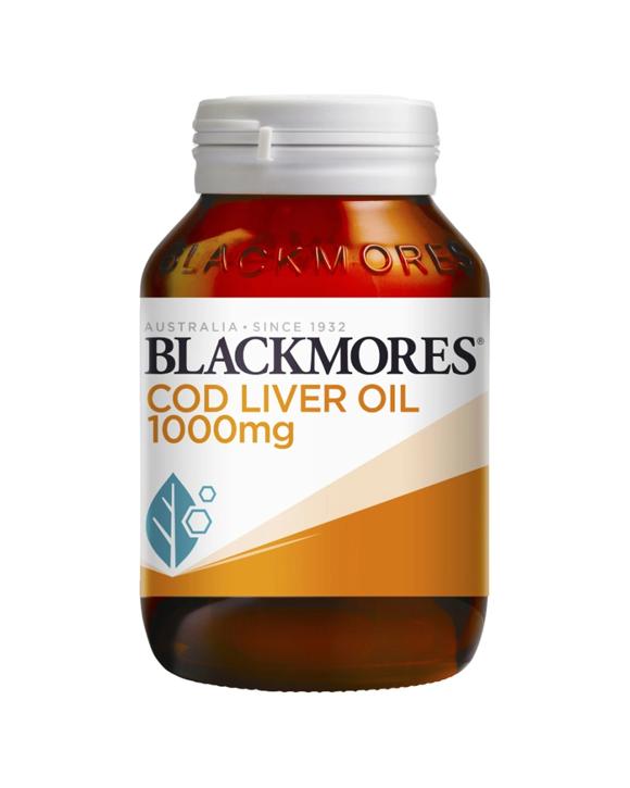 Blackmores 80pc Cod Liver Oil 1000mg Supplement Capsules For Immune Support & Skin Health