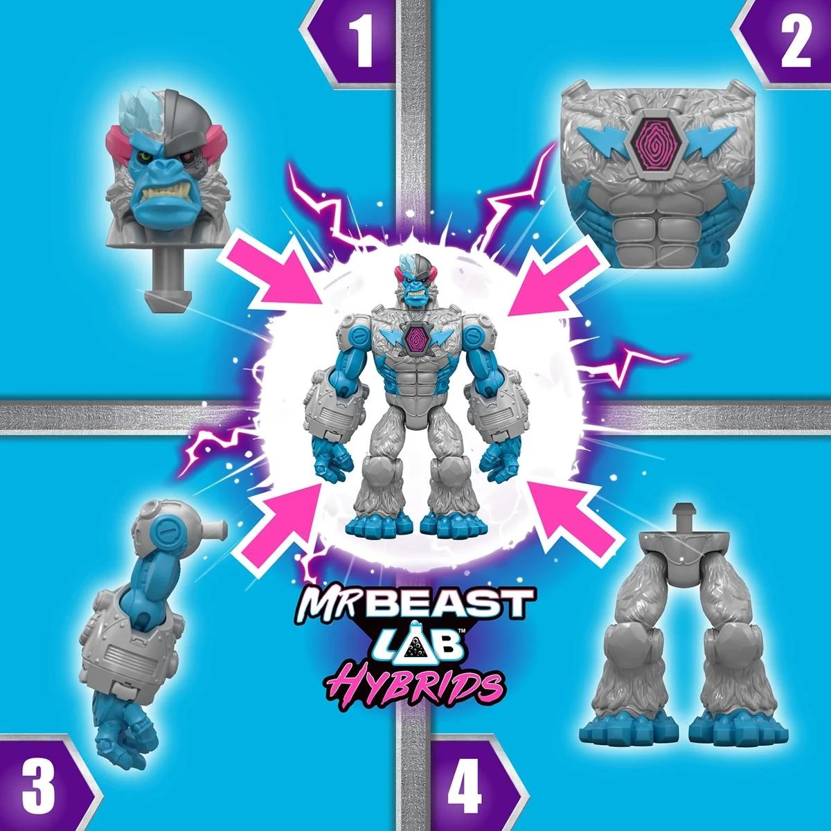 4 MrBeast Lab Hybrids: Hybrid Pack - Assorted, 4 of 10