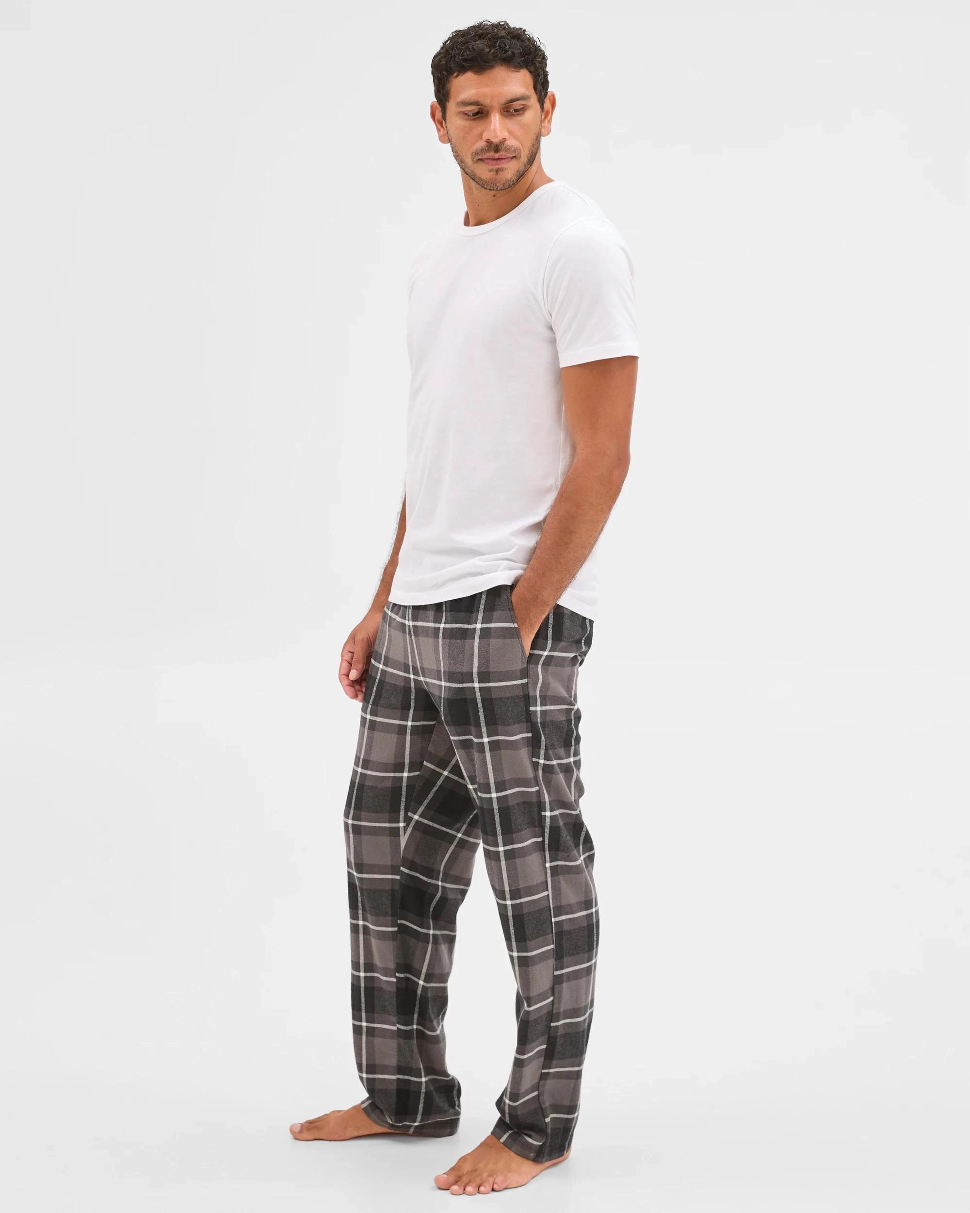 2 Target Man  Flannelette Sleep Pant CHARCOAL CHECK, 2 of 5
