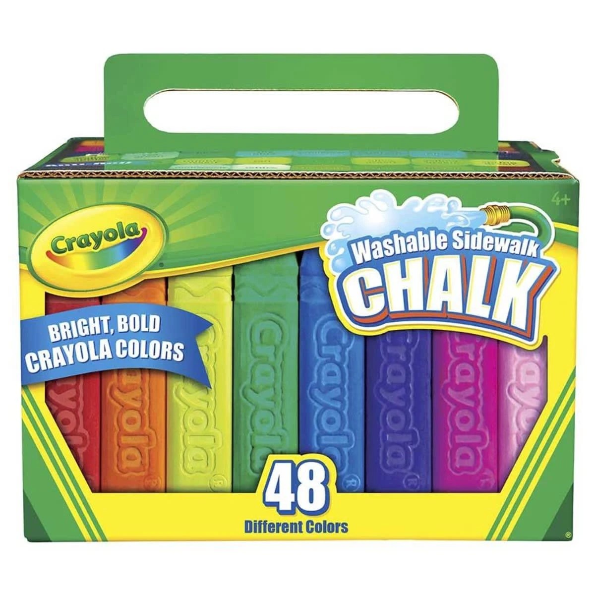 1 Crayola 48 Pack Washable Sidewalk Chalks