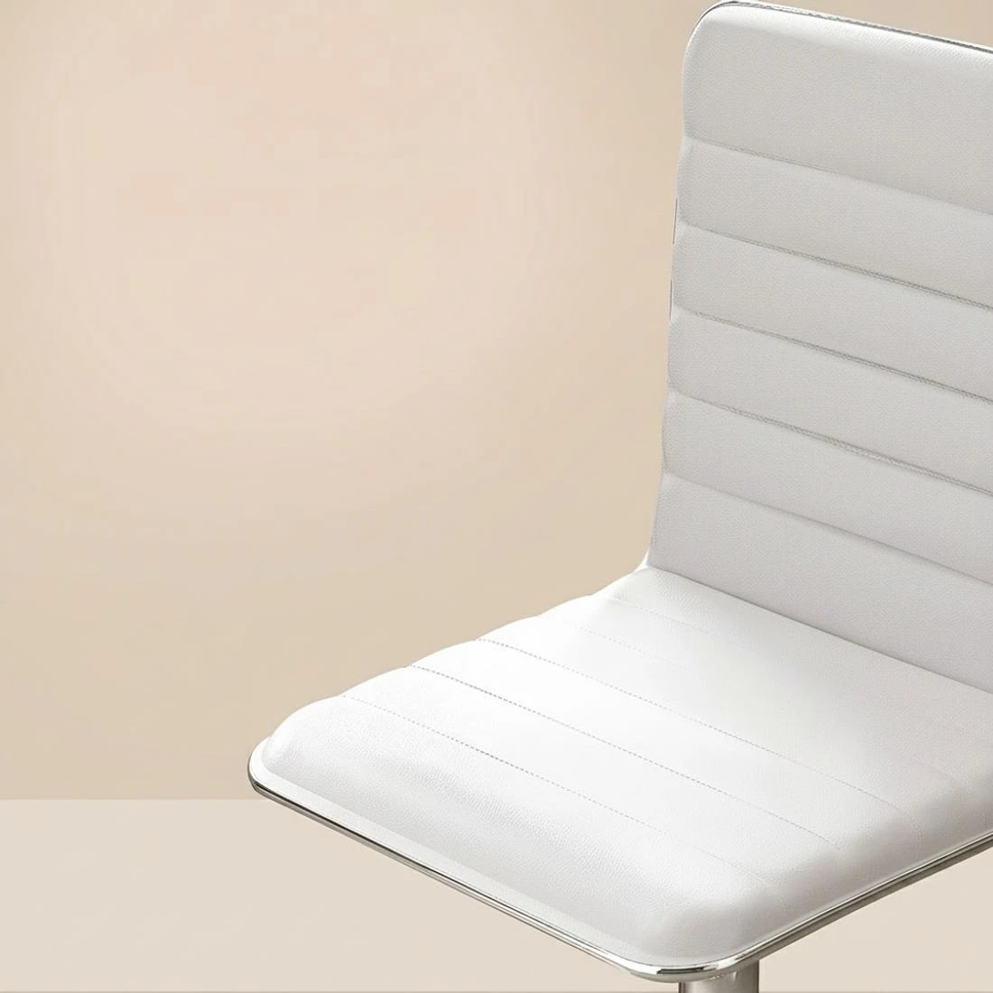 6 Artiss Computer Desk Office Chair Set PU Leather Home Study Table 100cm - White, 6 of 6