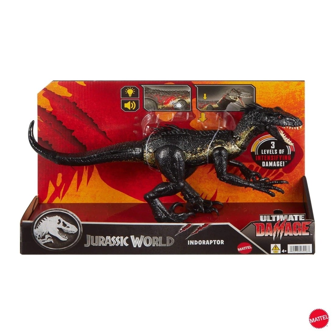 1 Jurassic World Ultimate Damage Indoraptor Dinosaur Figure, 1 of 7