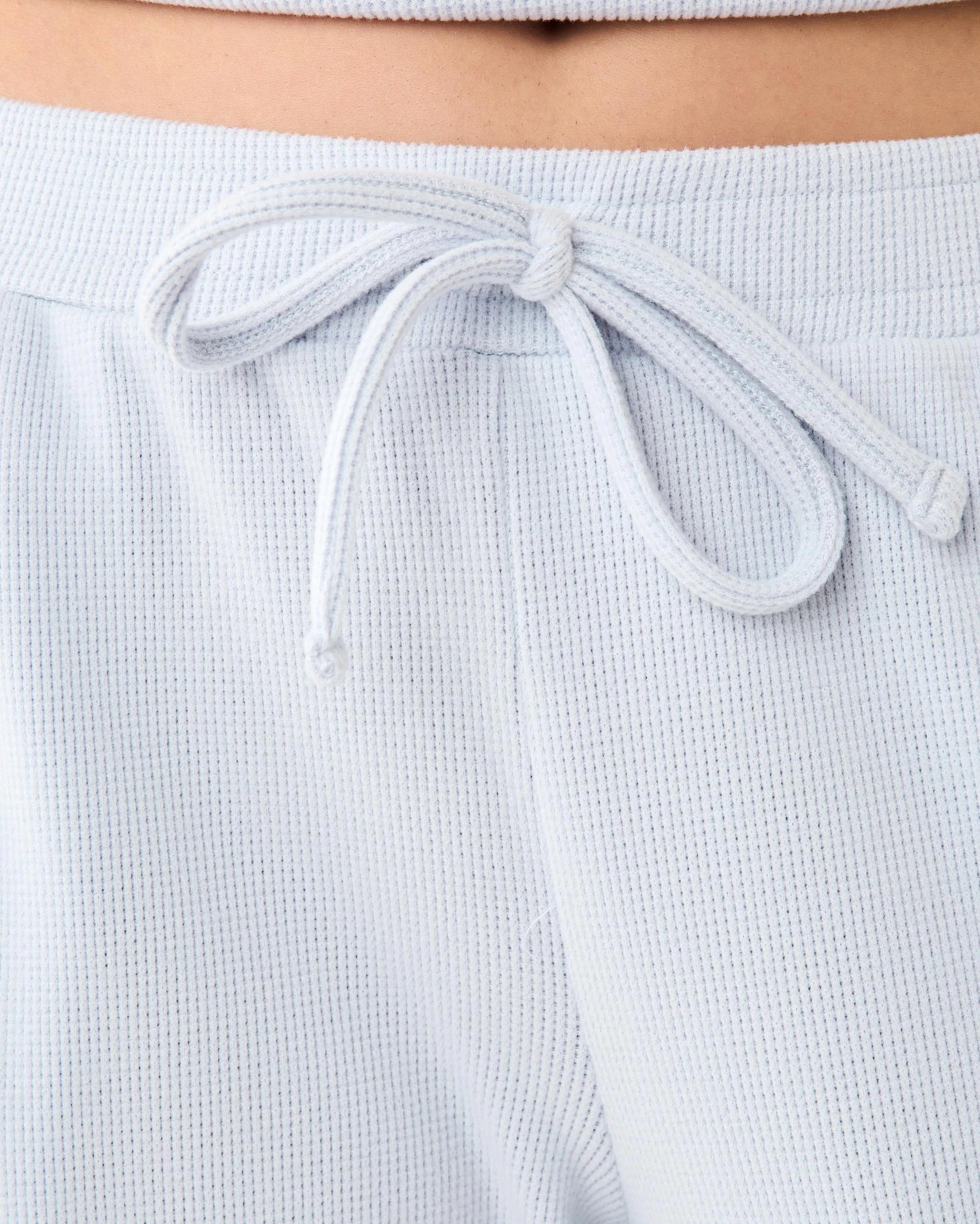 4 Waffle Lace Lounge Pants Halo Blue, 4 of 7