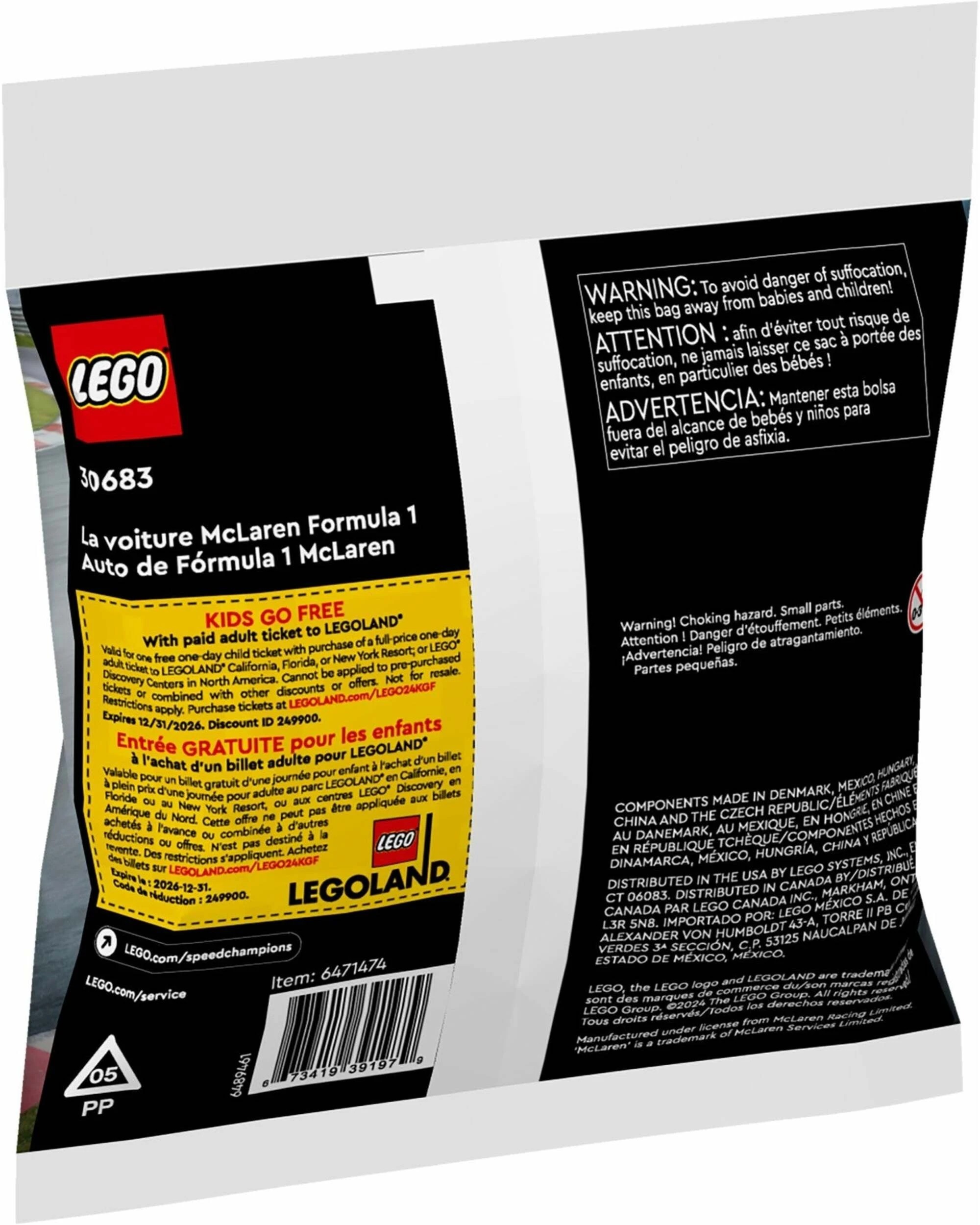 2 LEGO Speed Champions 30682 McLaren Formula 1 Car Polybag, 2 of 2