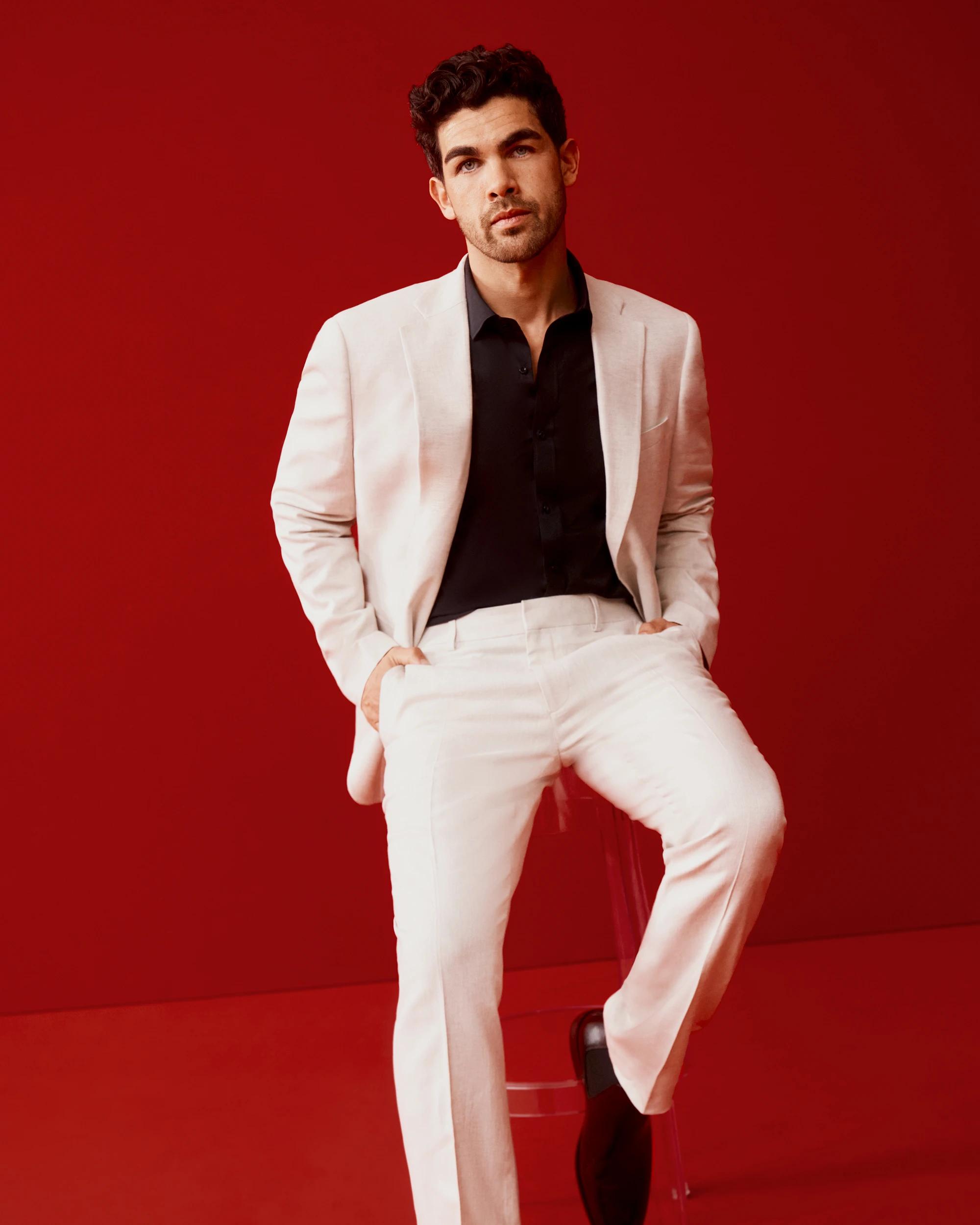 7 European Linen Blend Suit Jacket - Preview NEUTRAL, 7 of 7