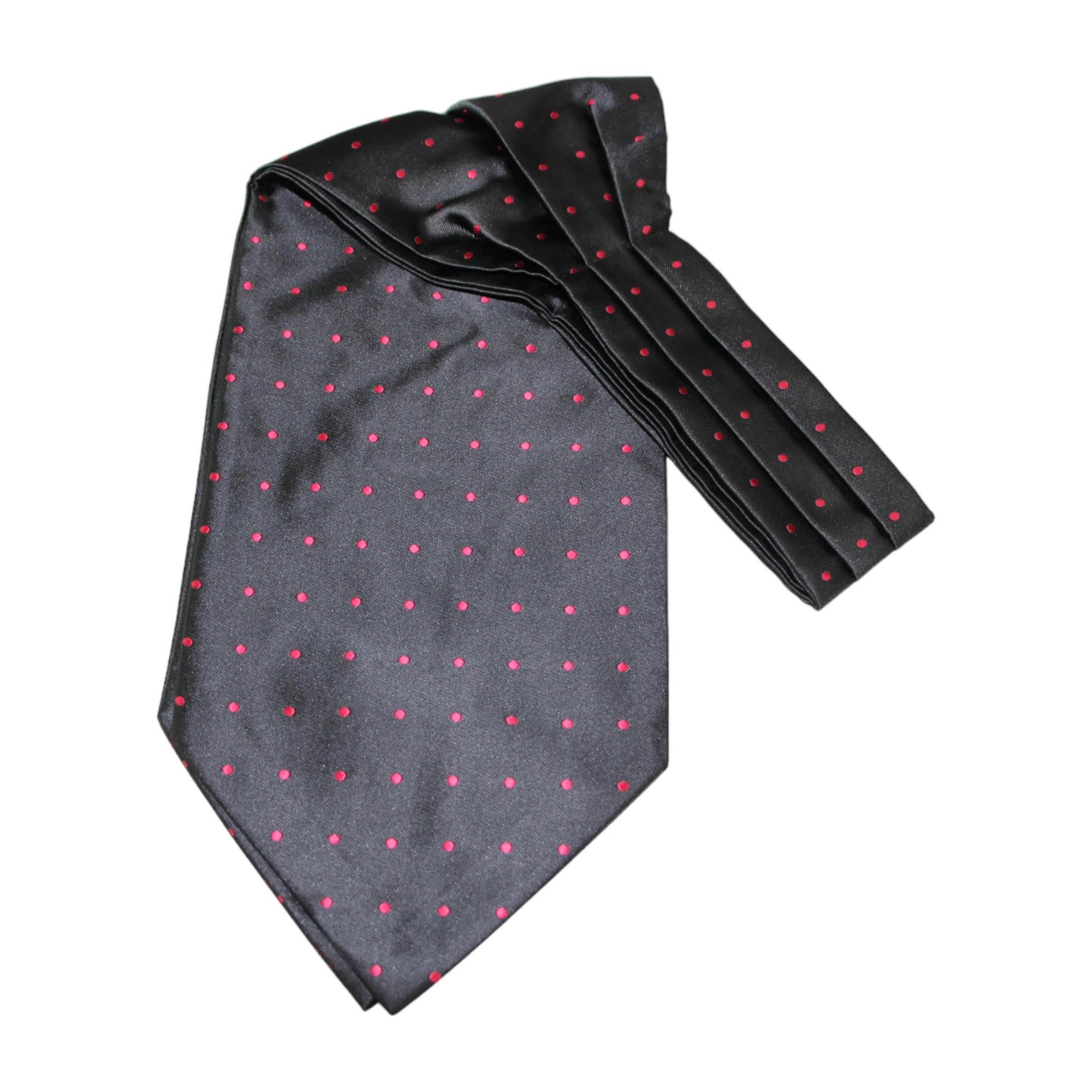 5 Zasel Mens Black & Red Small Polka Dot Cravat - Multi - Multi, 5 of 5