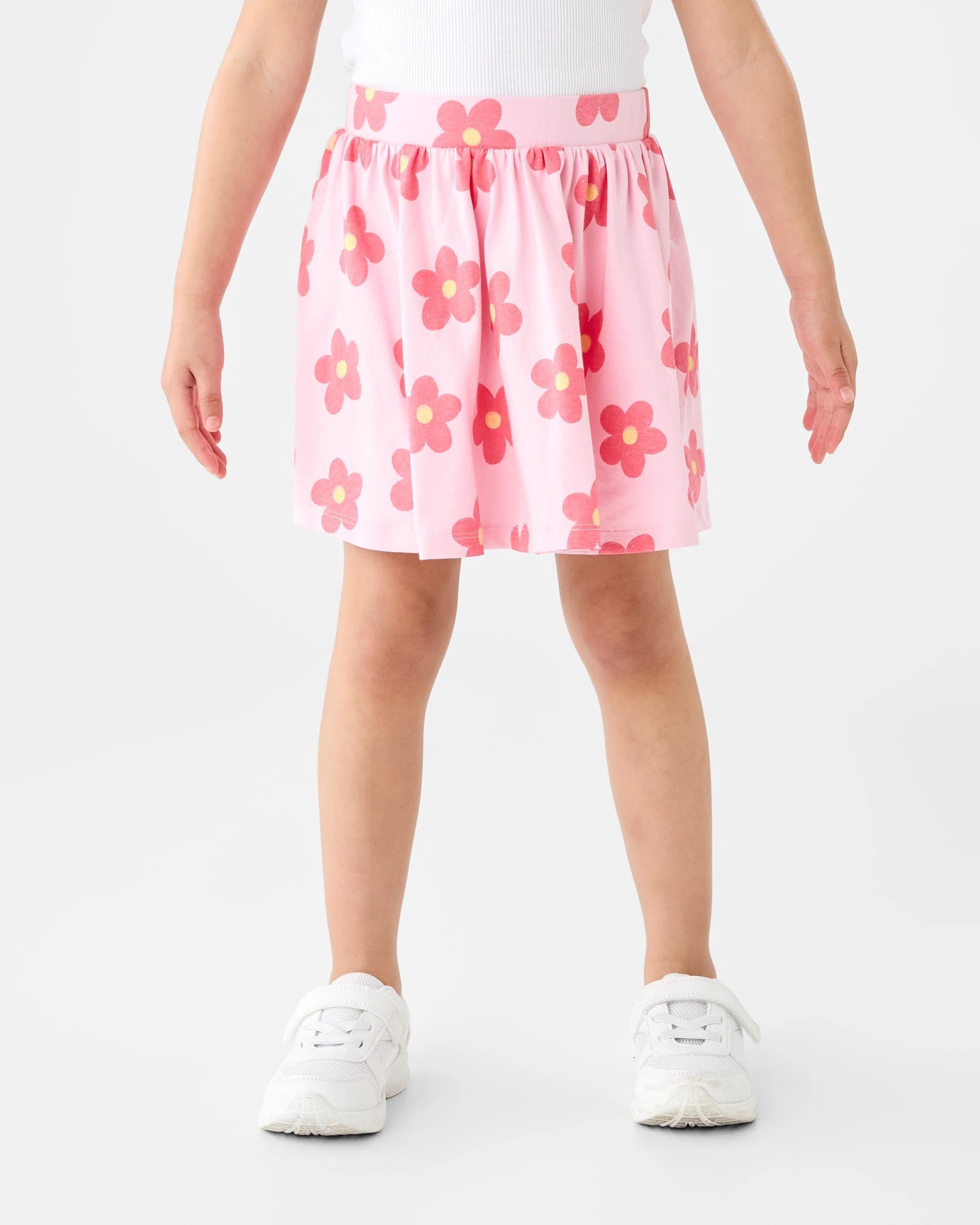 1 Printed Skort Pnk Floral, 1 of 7
