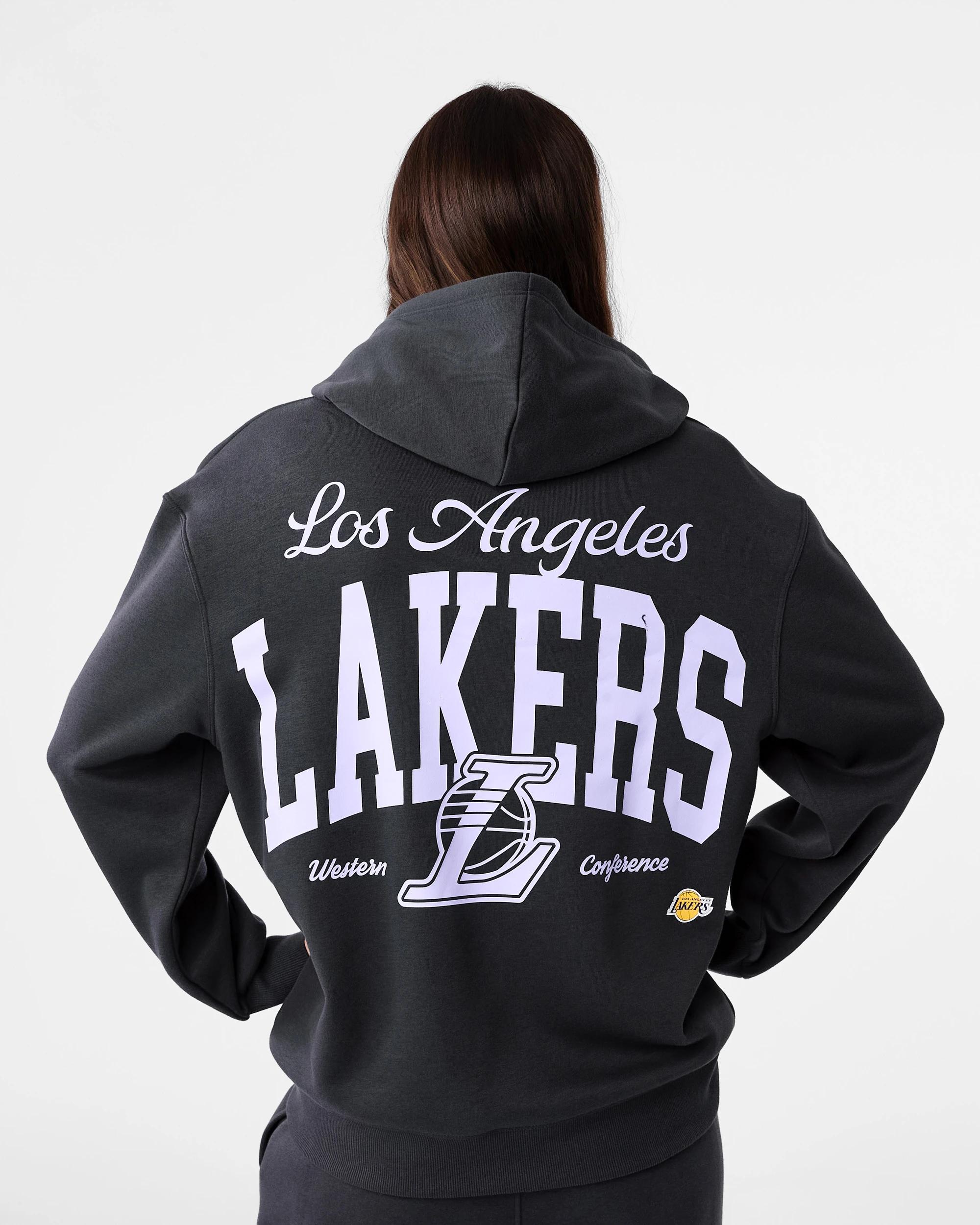 2 Official NBA Adult Lounge Hoodie Lkrs 7d6s, 2 of 7