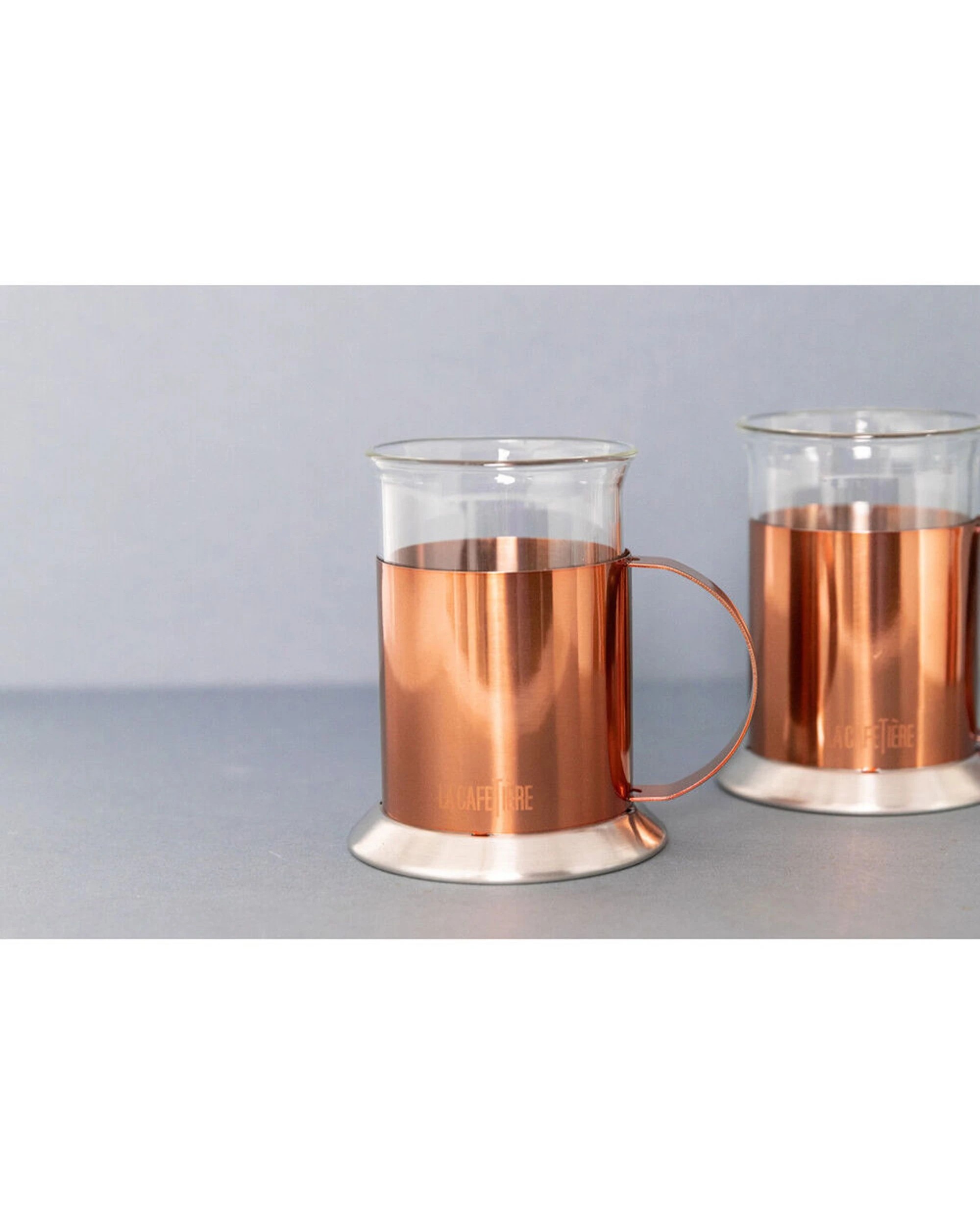 5 La Cafetiere 2pc 300ml Stainless Steel Glass Coffee Mug Set Finish - Metallic, 5 of 6