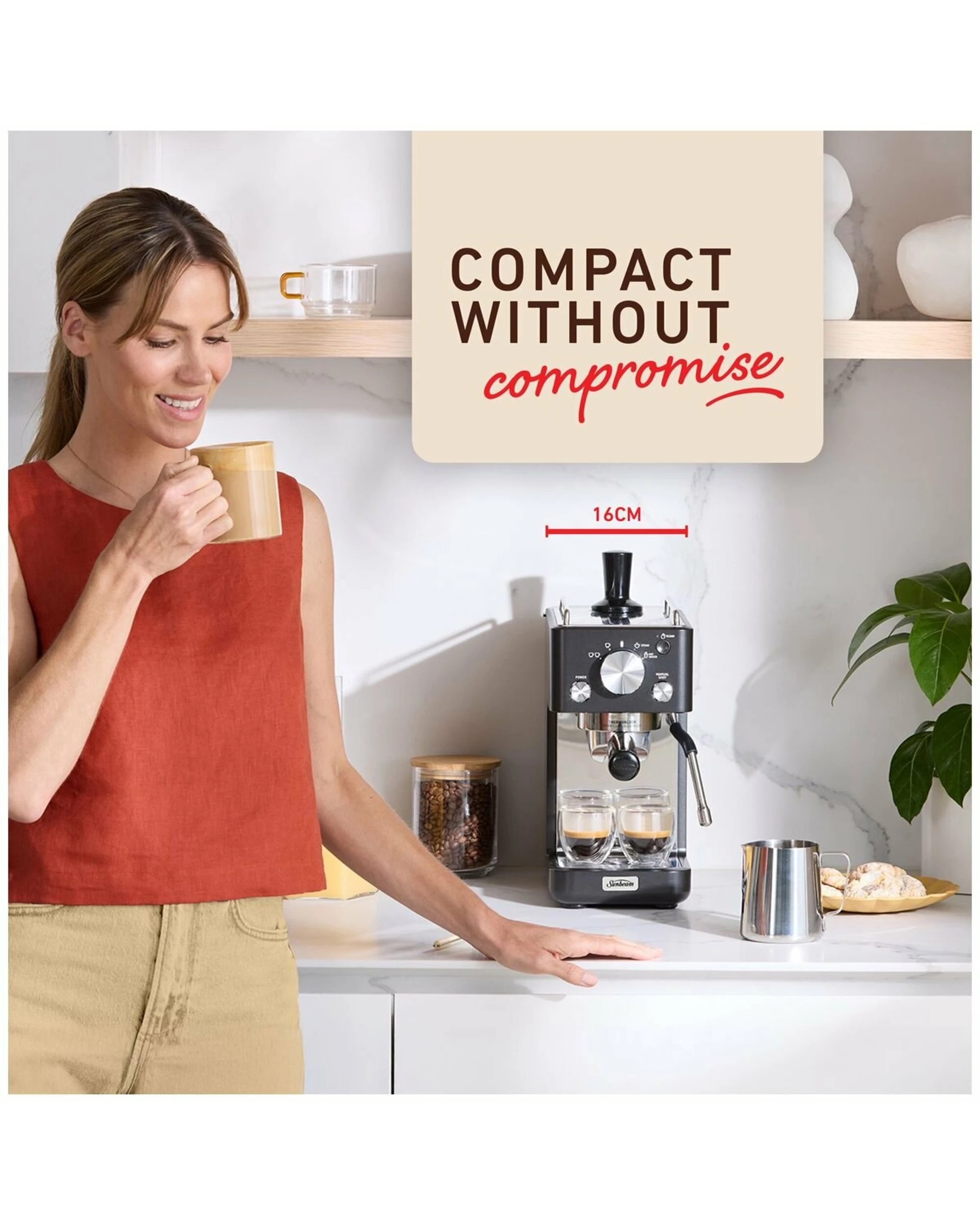 10 Sunbeam Origins Slimline Espresso Machine EMM4500BK, 10 of 10