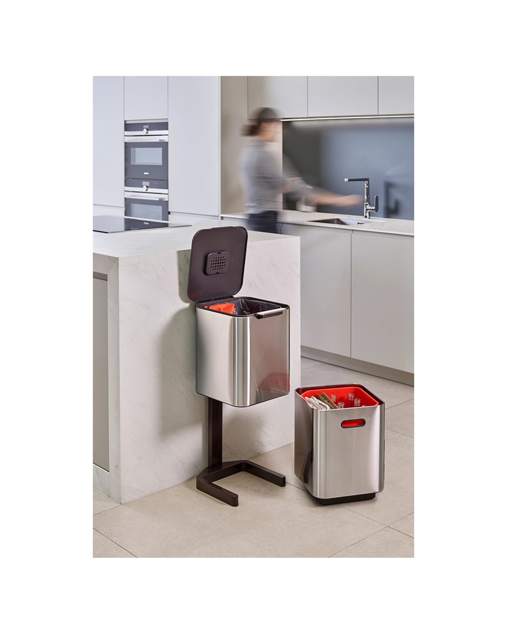 6 Joseph Joseph Totem Compact Waste Separation 40L Bin, 6 of 10