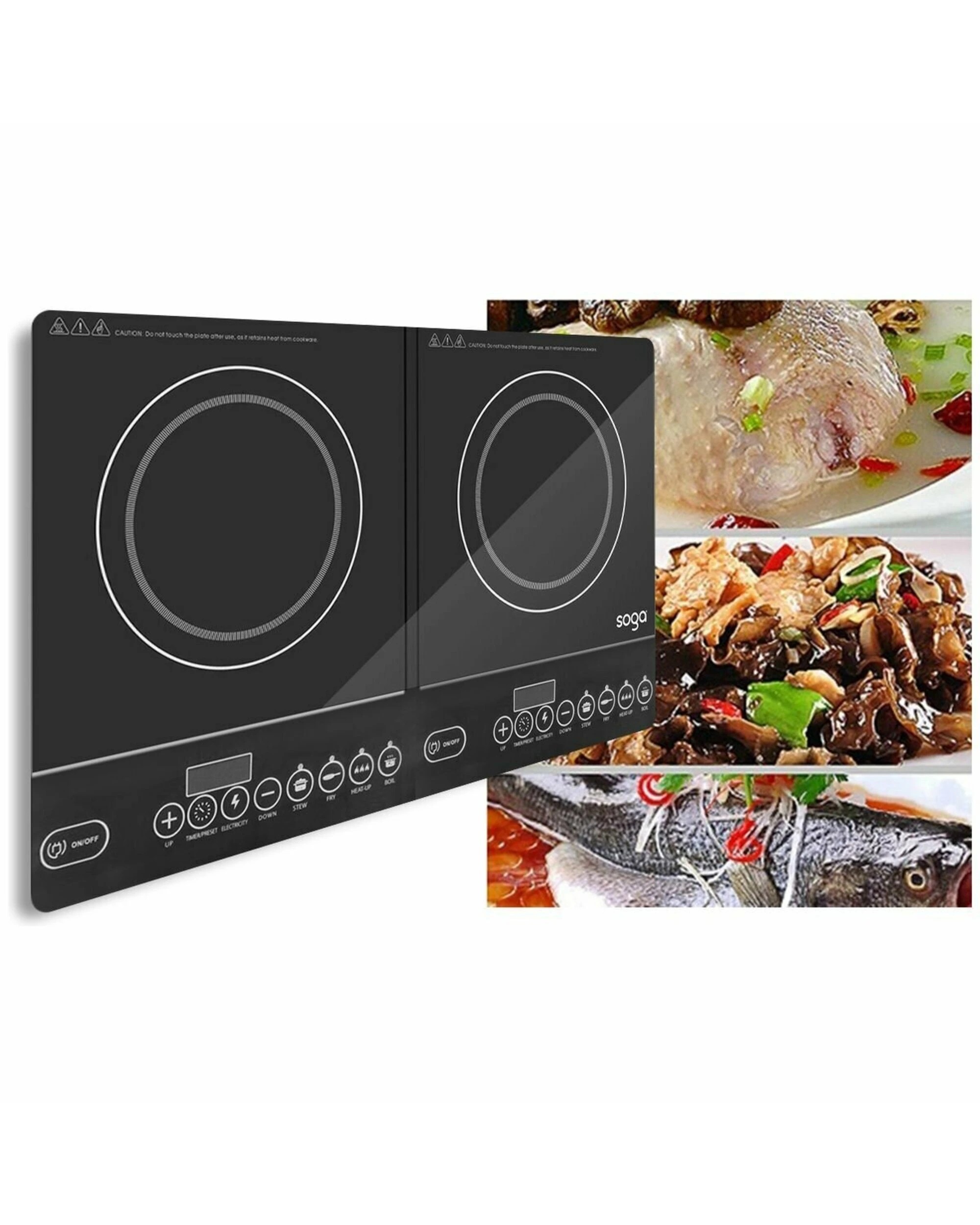 5 SOGA Portable Twin Induction Cooktop, 5 of 5