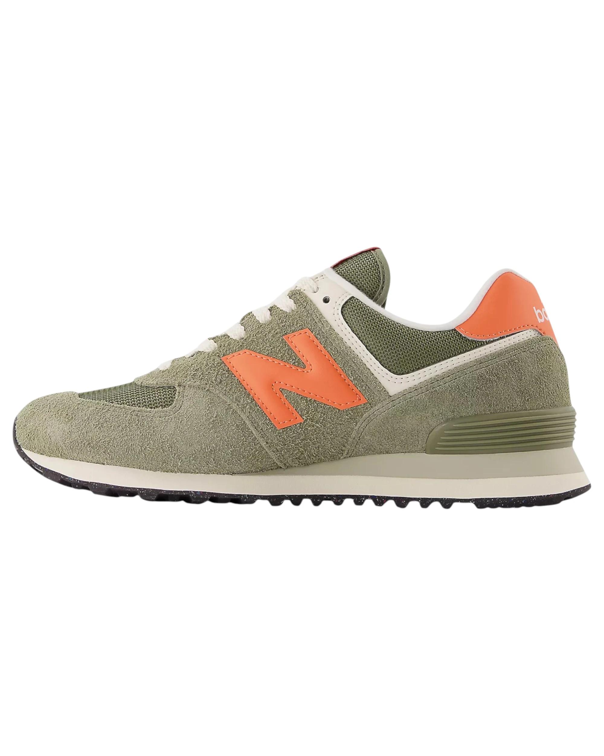 3 New Balance Mens 574 Athletic Shoes OLIVE, 3 of 5