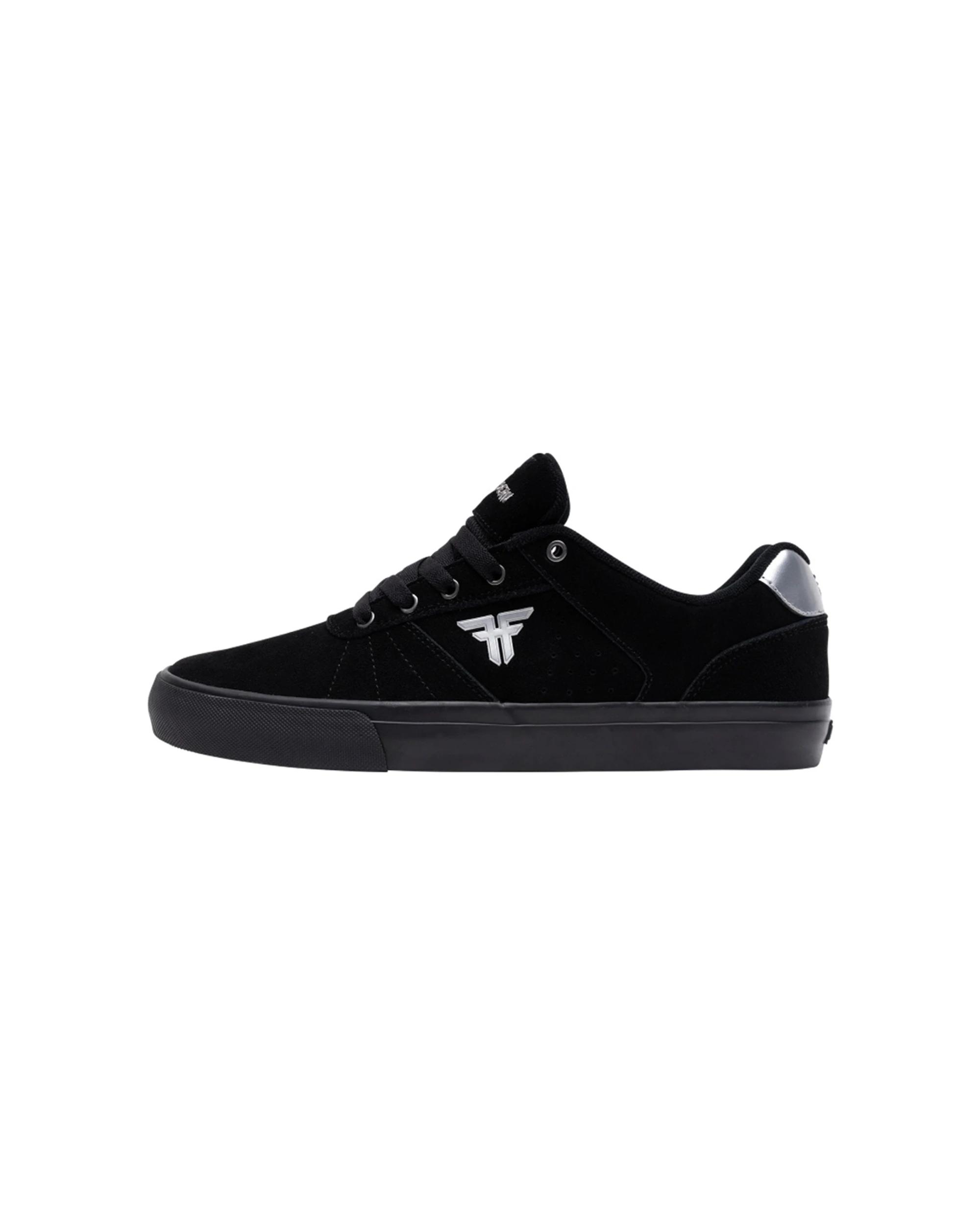 1 Fallen Footwear The Daytona Dalton Dern Vulcanized Skate Shoes Suede BLACK/SILVER, 1 of 6