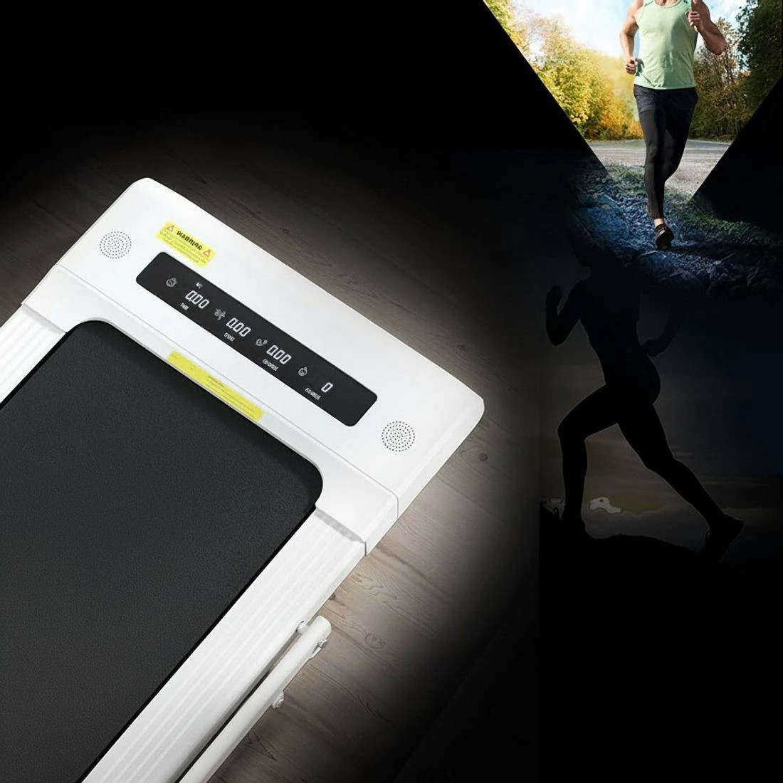 5 Everfit Treadmill Electric Walking Pad Under Desk Home Gym Fitness 400mm - White, 5 of 6