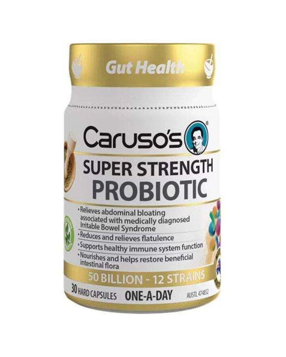 Caruso's 60pc Poo Eze Probiotic Hard Capsules Constipation Relief