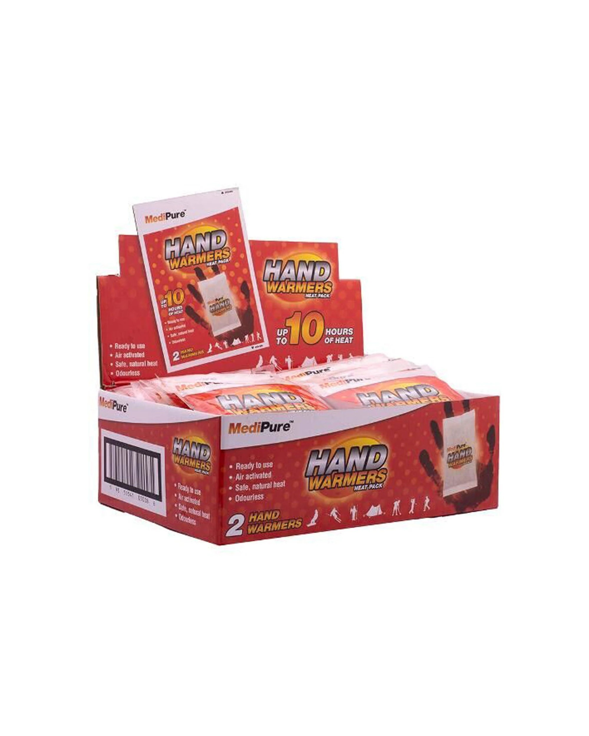 5 Medipure 12x 2pc Hand Warmers Heat Pack Up To 10 Hours Air Activated Odourless - Multi, 5 of 6