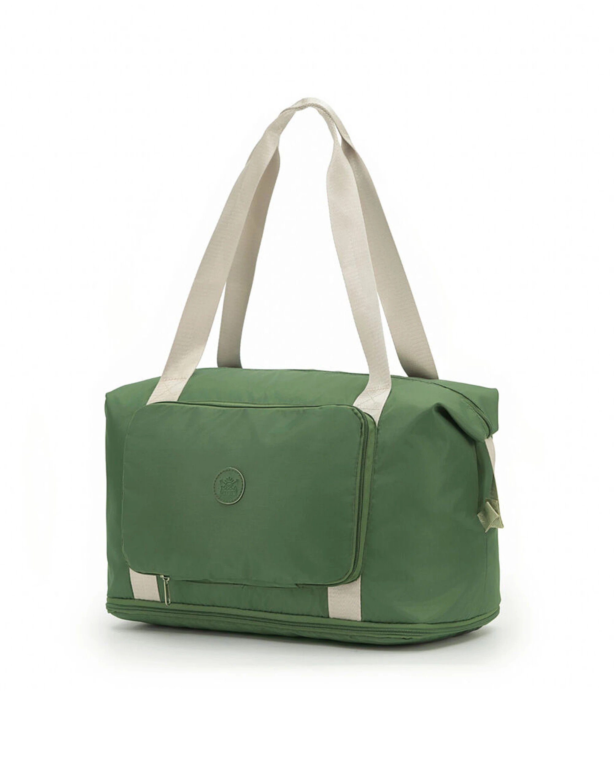 2 Tosca 2Pk Foldable & Expandable Holiday/Travel Tote Bag - Green, 2 of 6