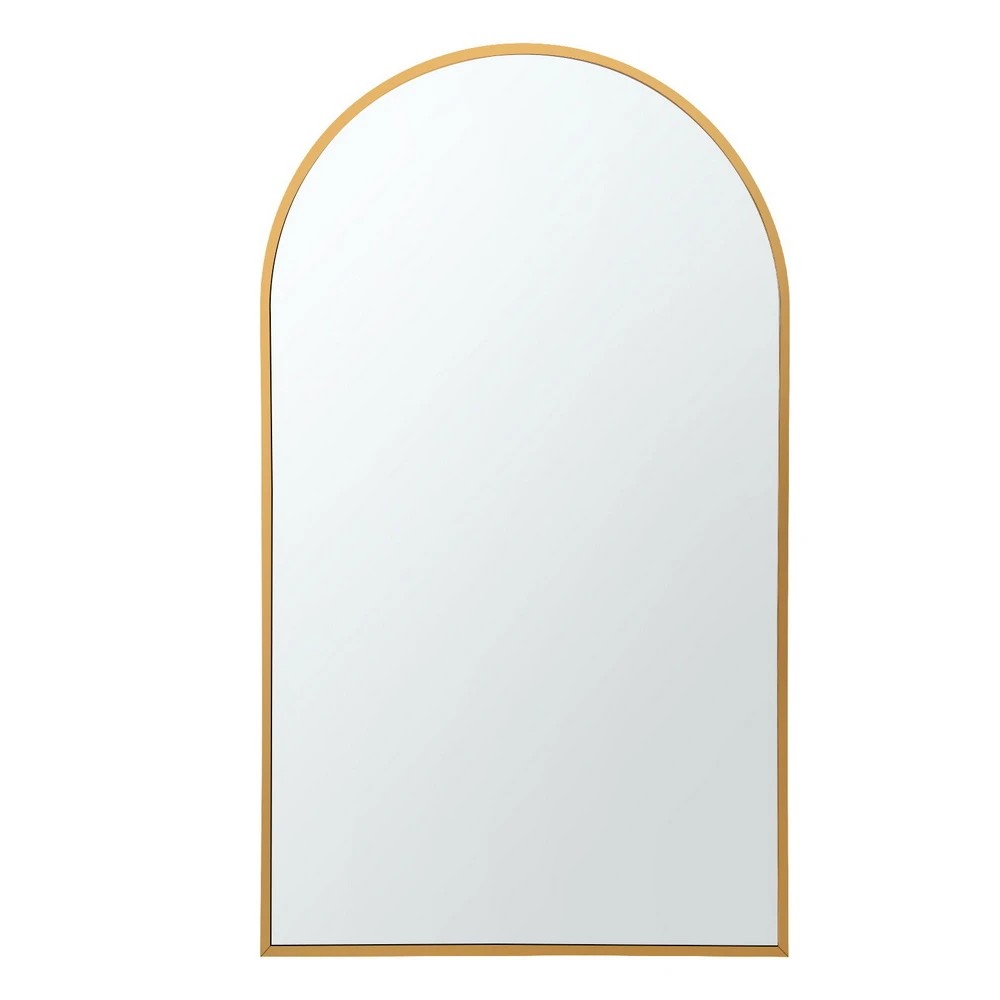 1 Embellir 86x50cm Arched Wall Mirror Vanity Makeup Home Decor - Gold, 1 of 5