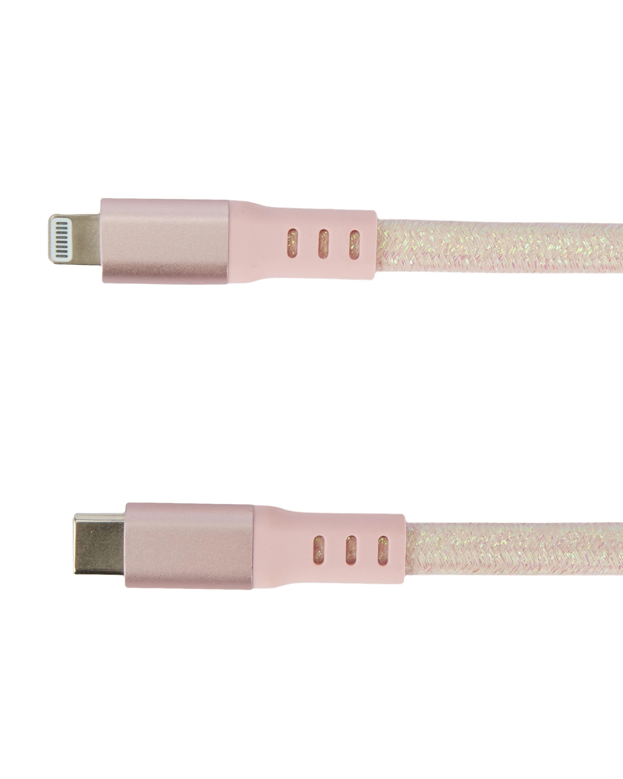 2 USB-C to Lightning Braided Cable - 2m, Pink, 2 of 4