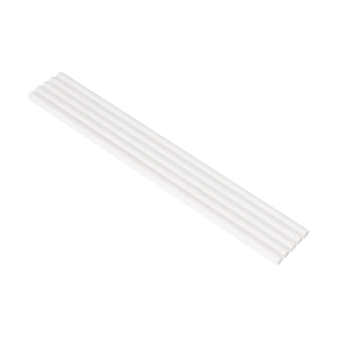 3 100 Pack White Paper Straws, 3 of 6