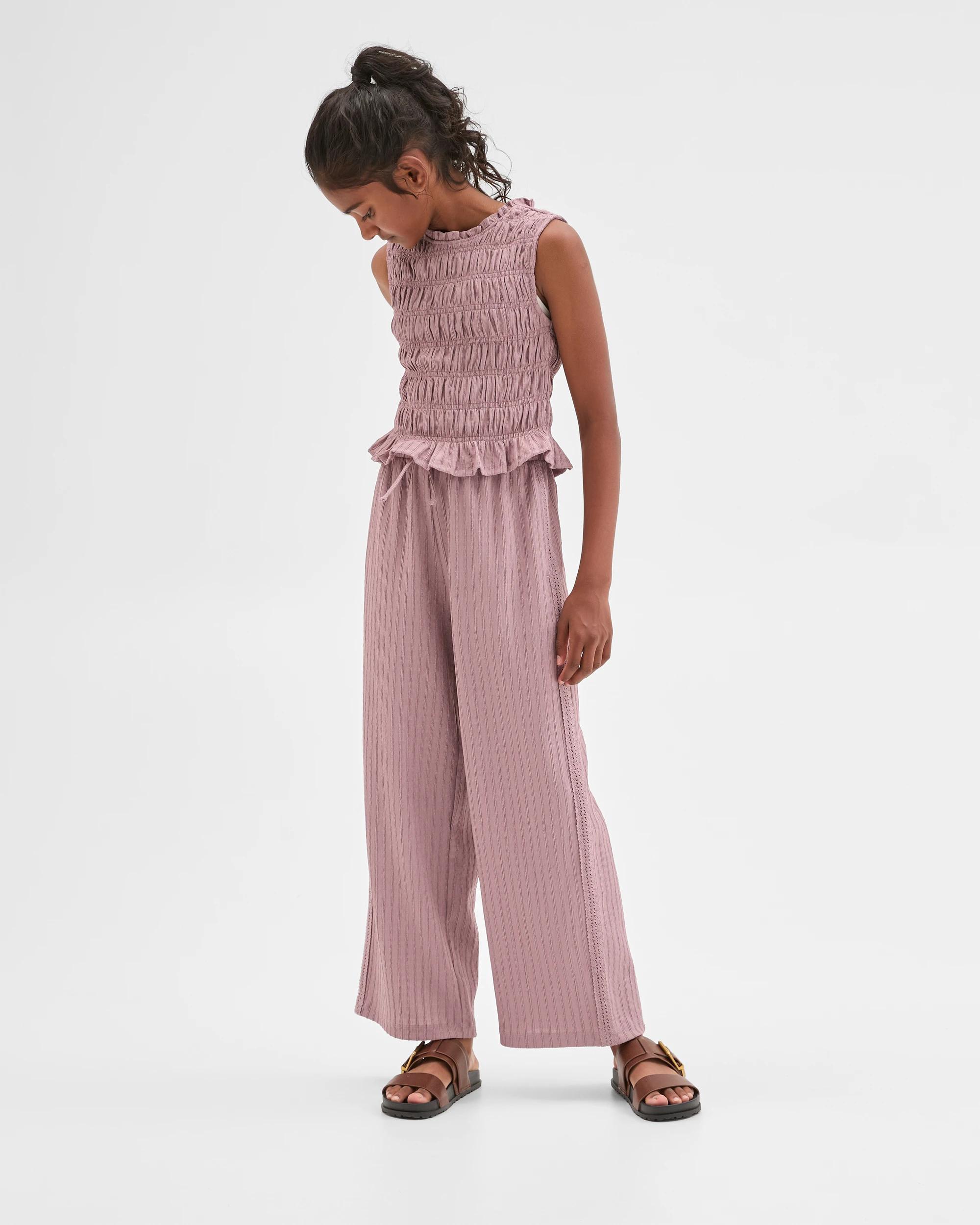 3 Target Kids Textured Knit Tank Top PURPLE, 3 of 7