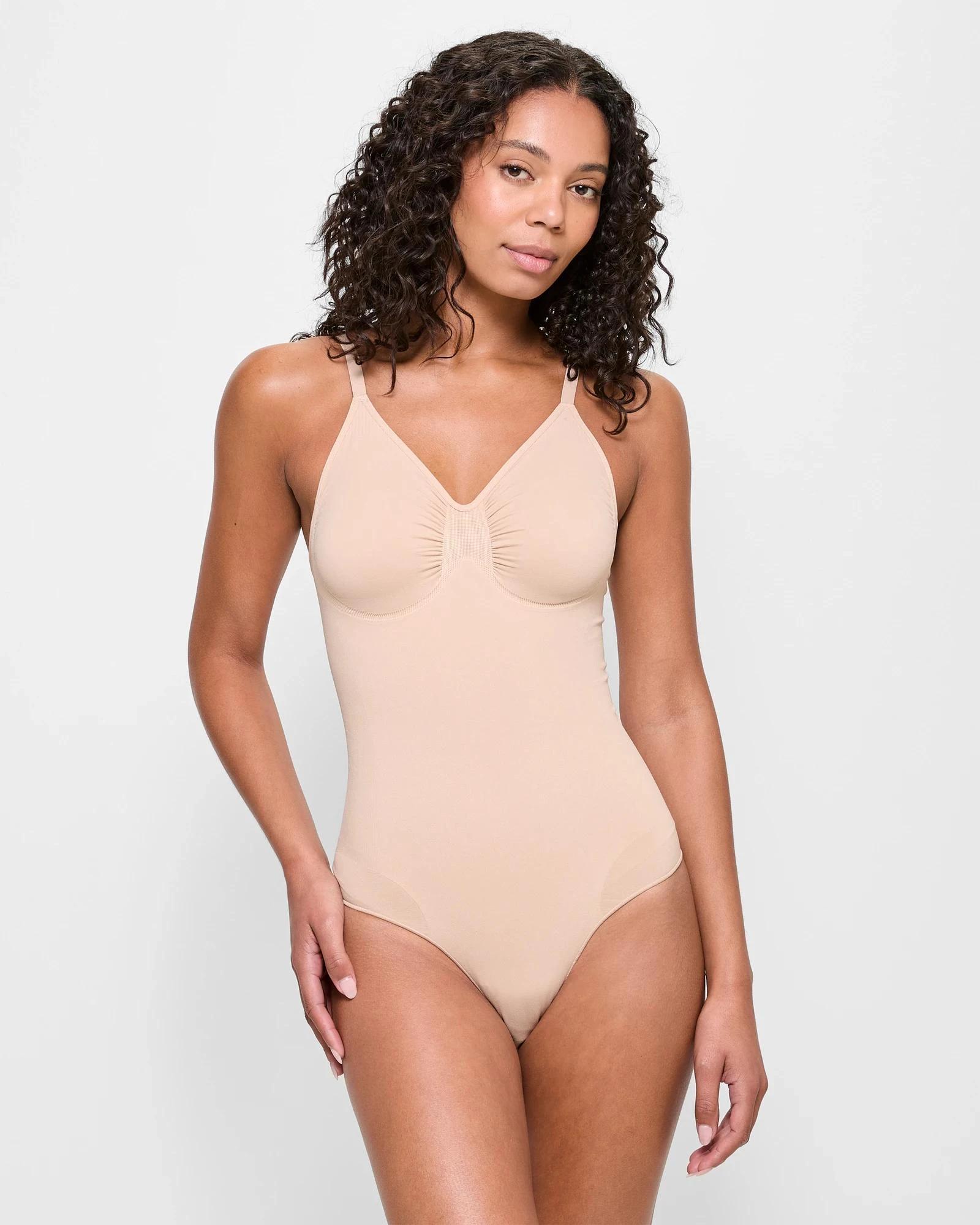 1 Target Woman Seamless Sculpt Full Brief Bodysuit NUDE, 1 of 4