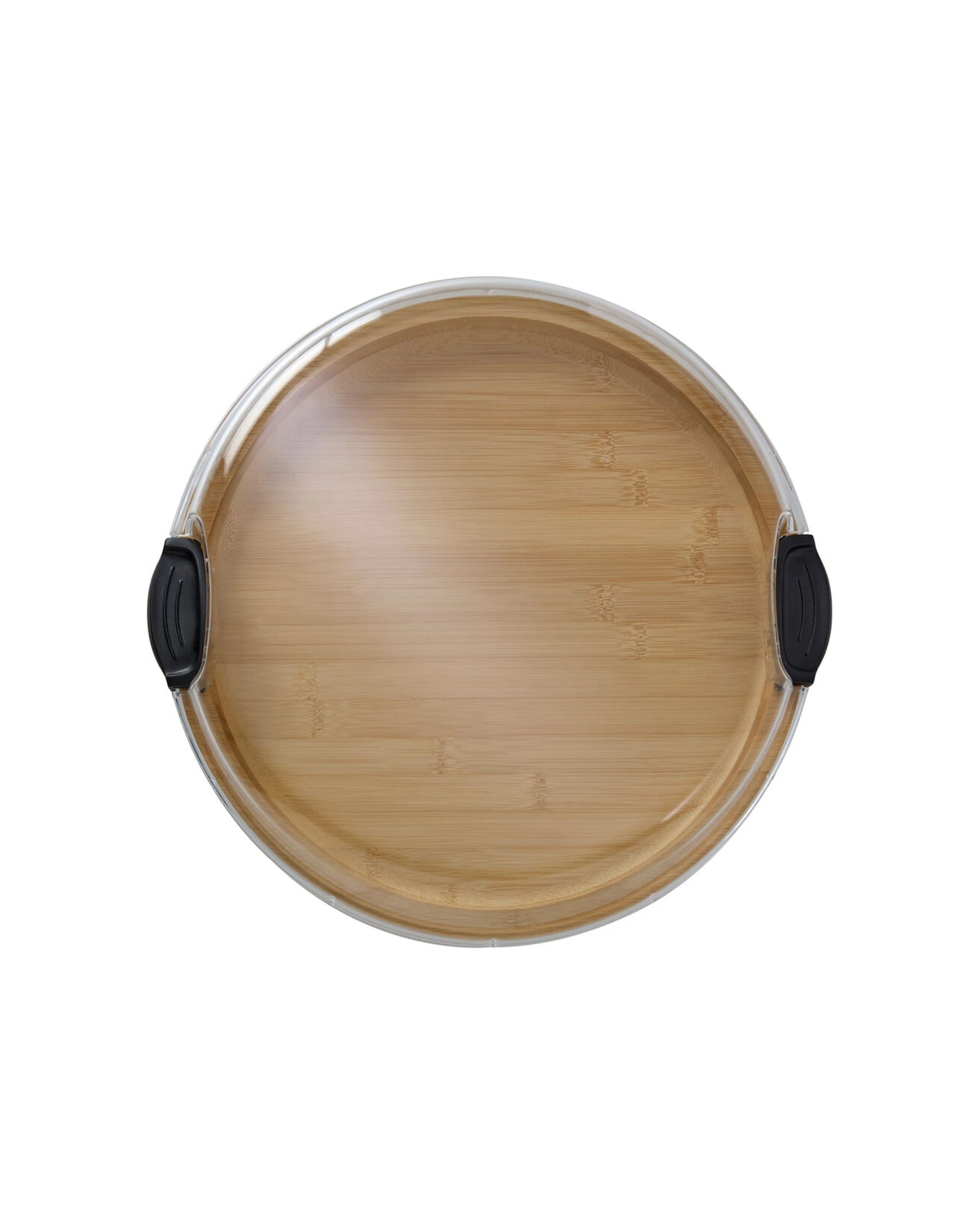 4 Farberware Build-a-Board Bamboo Round Snacking Board With Lid 35.5cm - Natural, 4 of 4