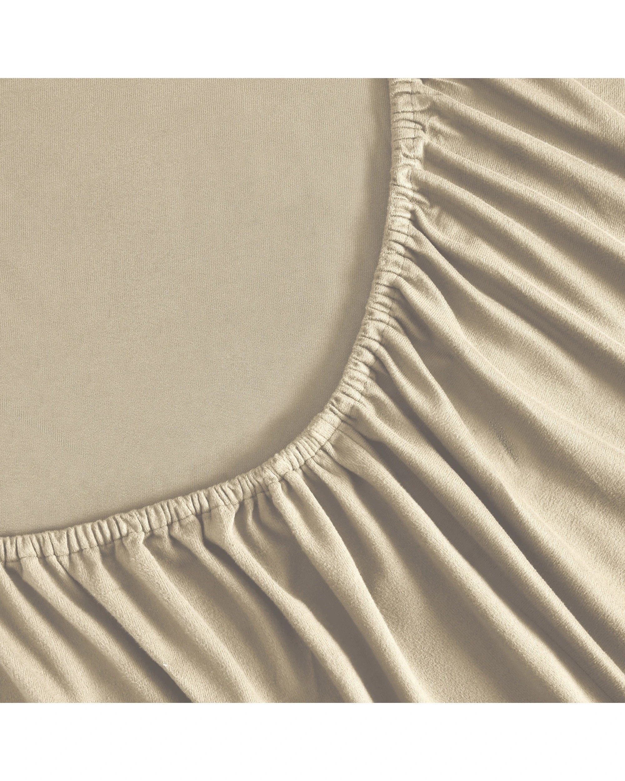 7 Dreamaker Micro Flannel Sheet Set - Queen Bed - Stone, 7 of 9