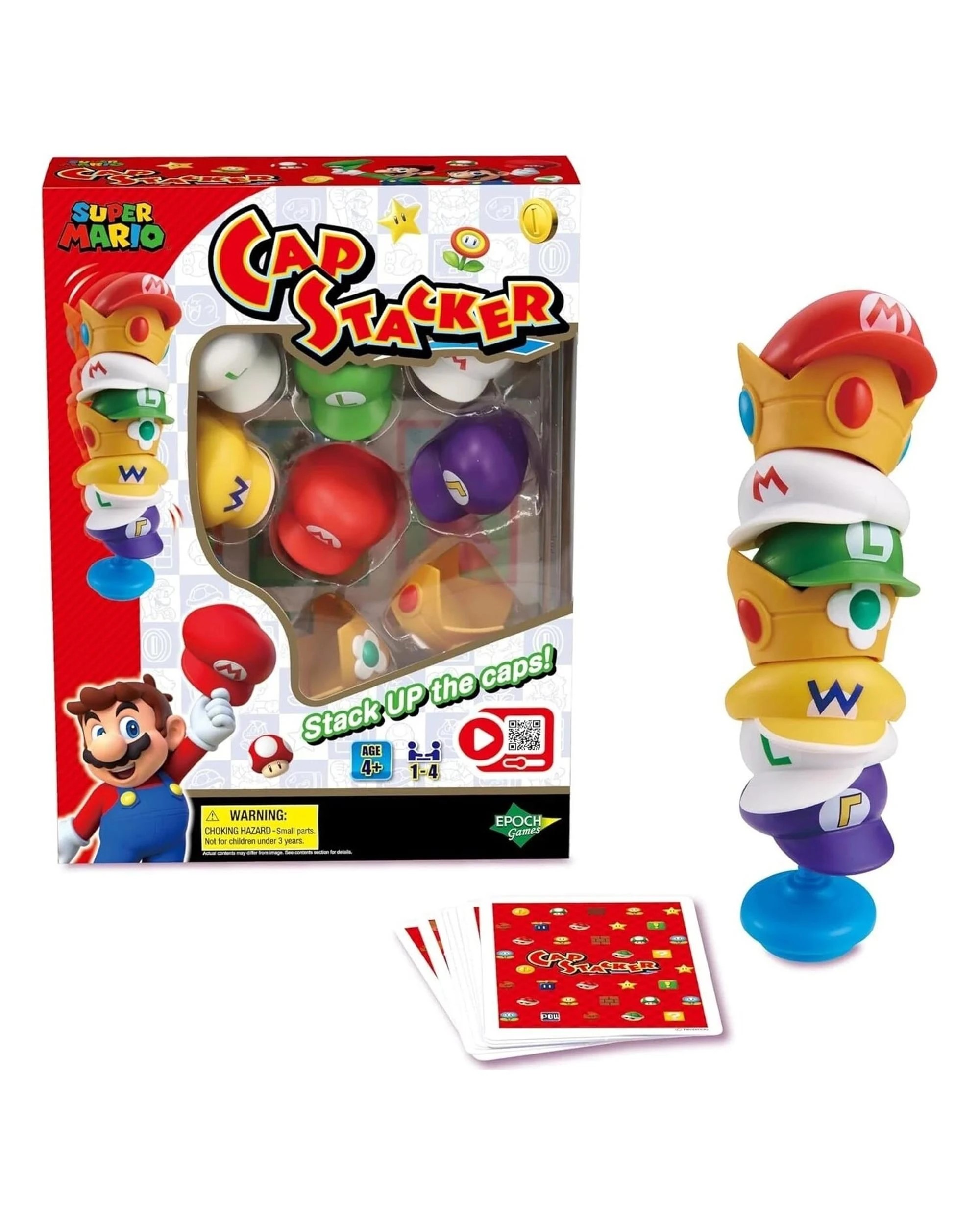 1 Super Mario Cap Stacker Board Game, 1 of 6