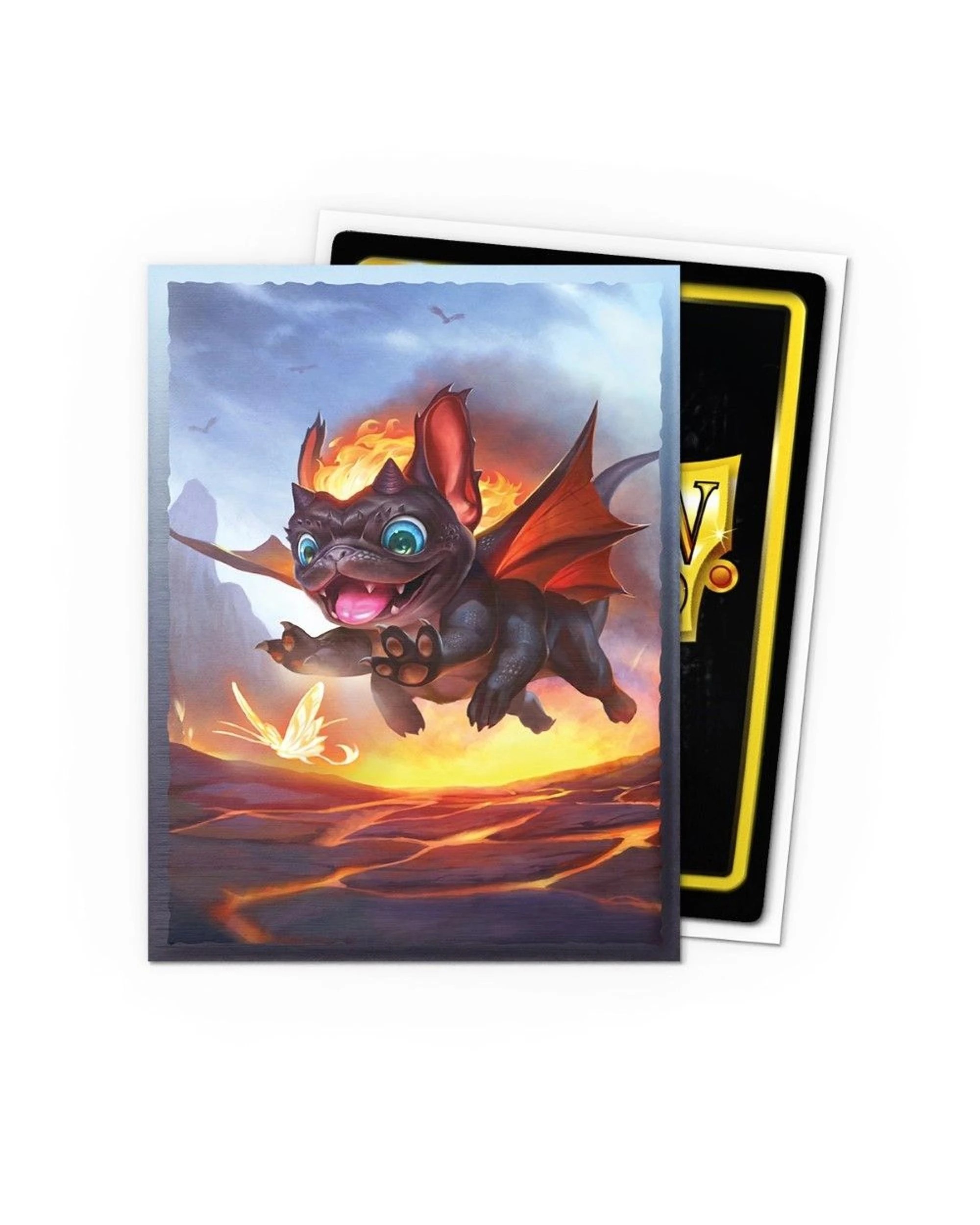 2 Arcane Tinmen Aps Dragon Shield Spirit Animal Dragons The Wufdragon Brushed Art Sleeves 100 Pack - Multi, 2 of 2