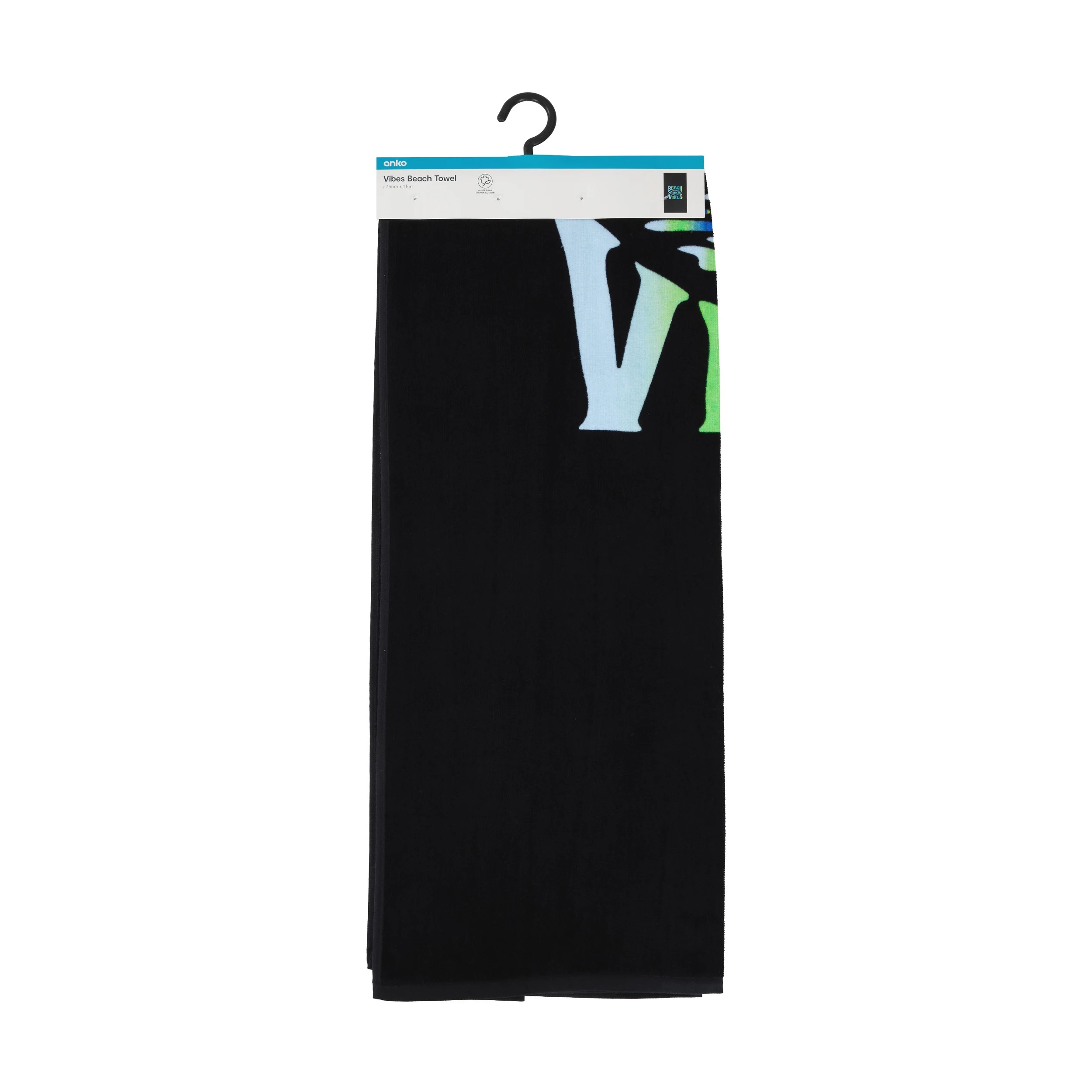 6 Australian Cotton Beach Towel - Vibes, 6 of 6