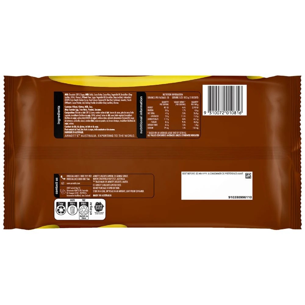 3 Arnotts Tim Tam Family Pack 365g 12 Pack, 3 of 5
