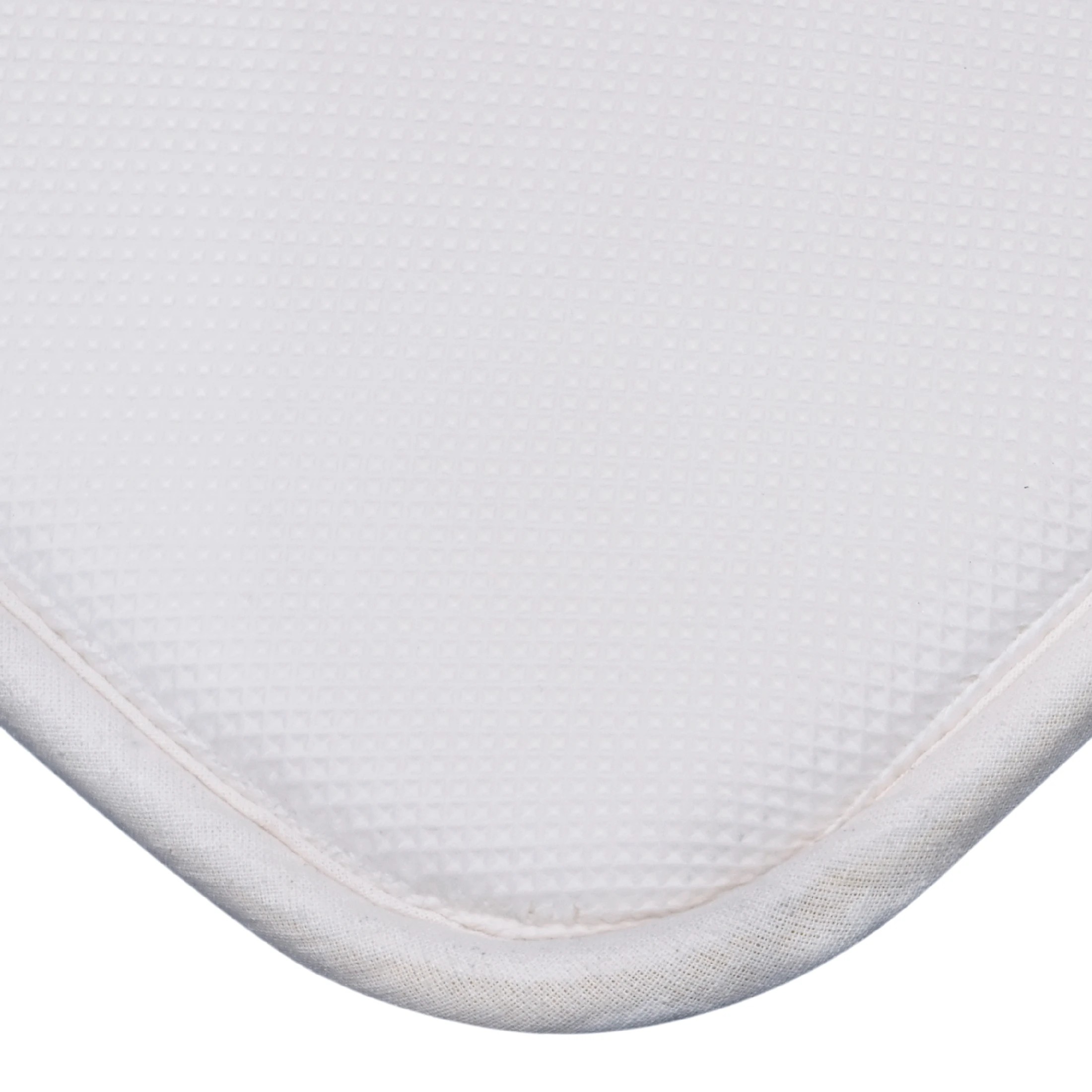 5 La Grace Home Alice Cushioned Textured Memory Foam Bathmat - White, 5 of 5