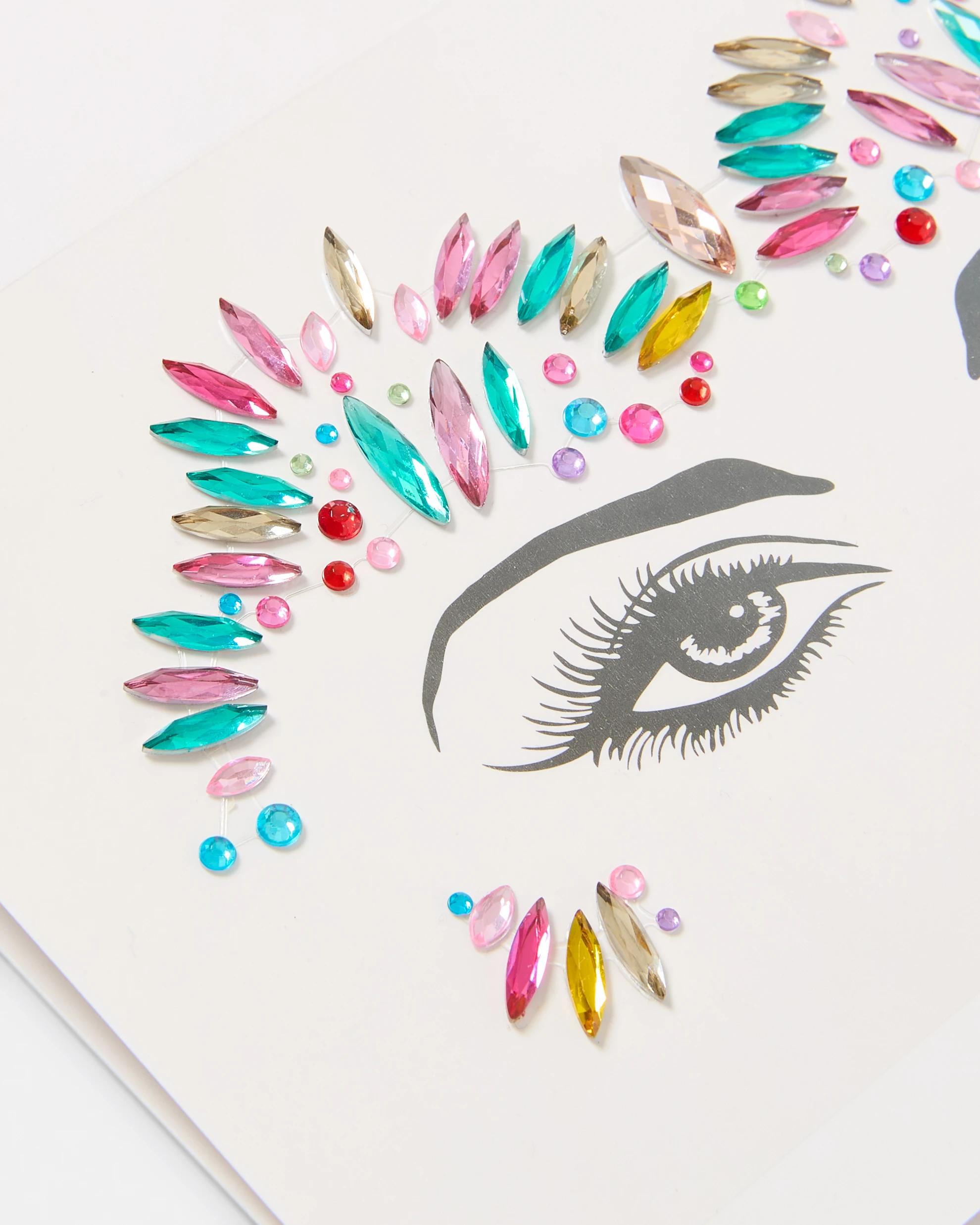 2 Face Gems - Rainbow Mutli, 2 of 5