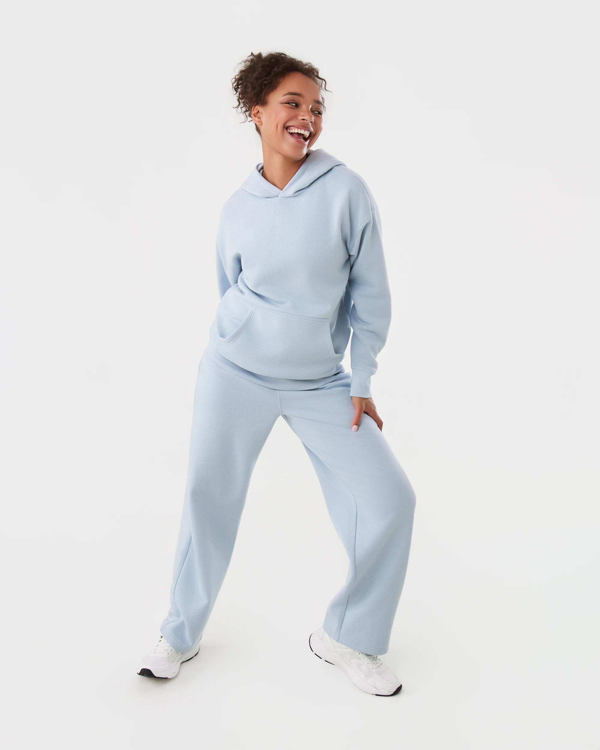 2 Active Womens Essential Straight Leg Trackpants Seashell, 2 of 6