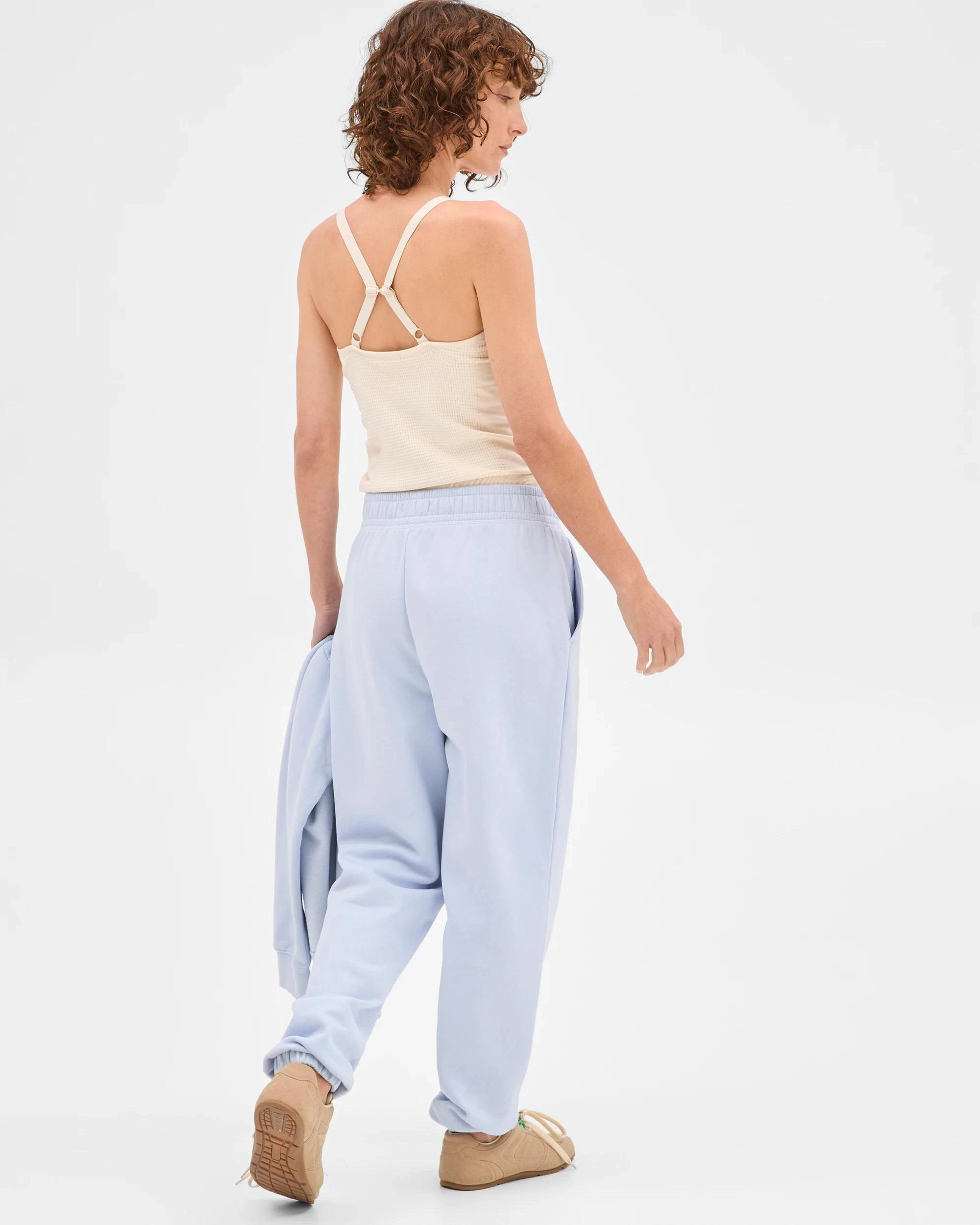 6 Target Active Active Australian Cotton Blend Fleece Trackpants ICE BLUE/PINTUCK, 6 of 10