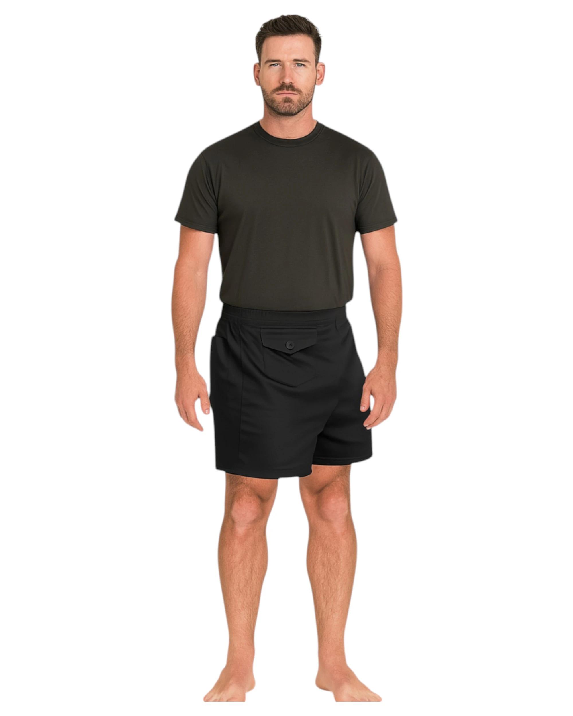 1 Stubbies Mens Casual Original Basic Short Black Black, 1 of 1